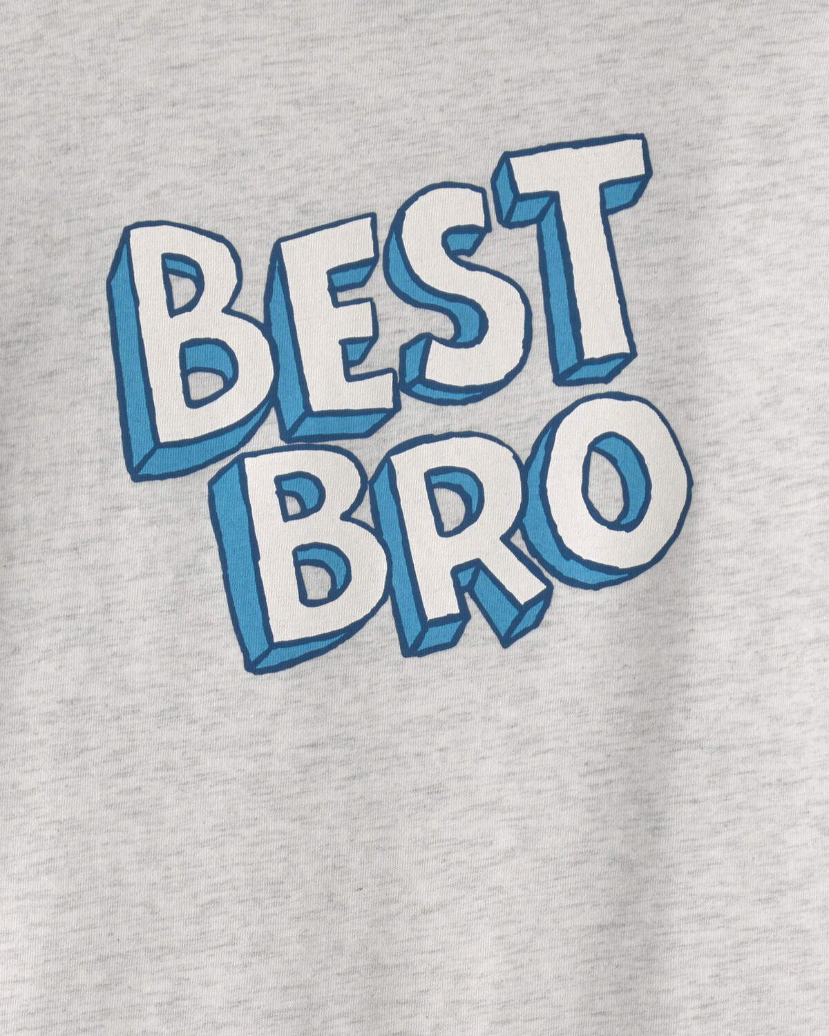 Boys 'Best Bro' Long-Sleeve Graphic Tee - Grey - Image 2