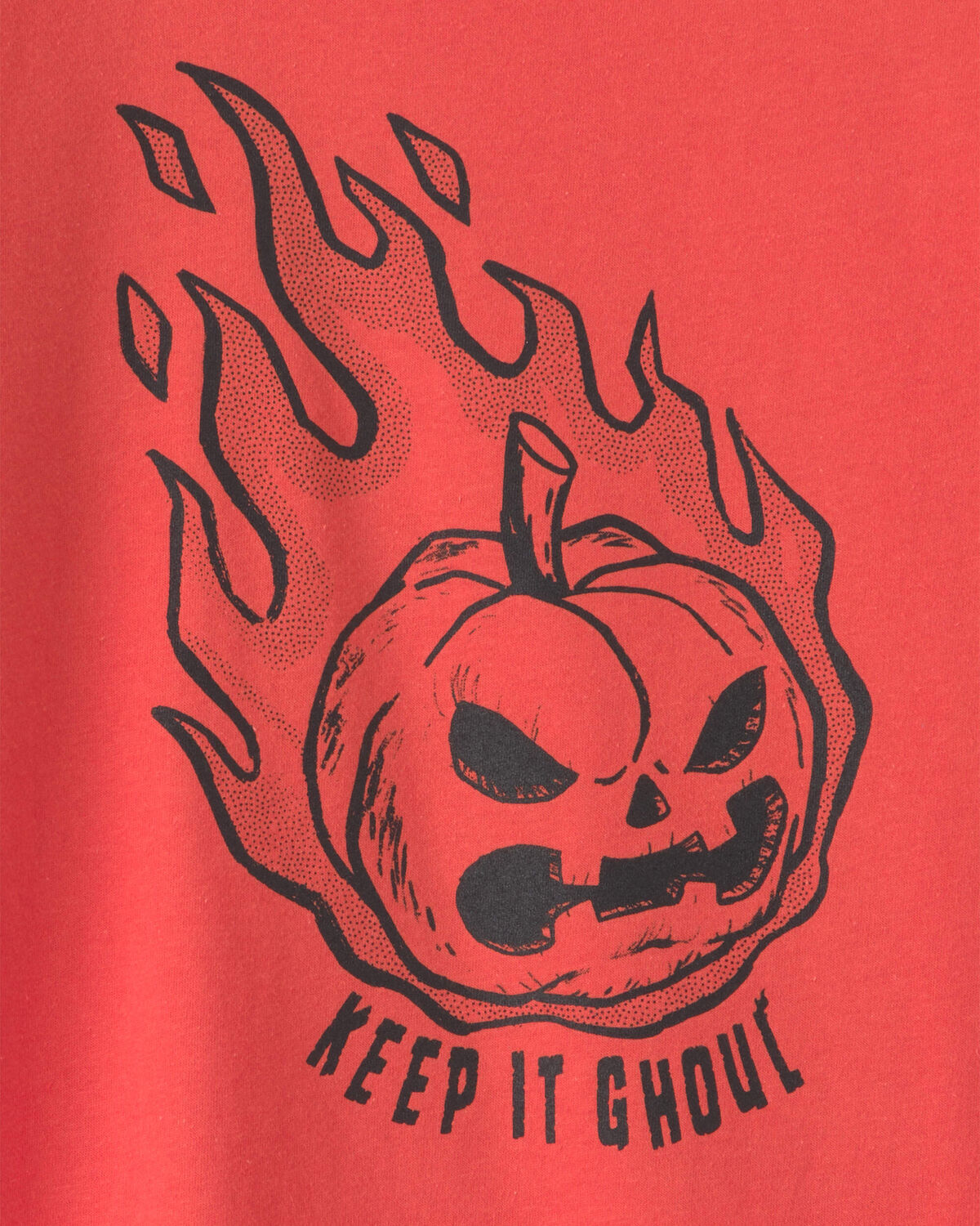 Boys 'Keep It Ghoul' Pumpkin Halloween Long-Sleeve Graphic Tee - Orange - Image 2