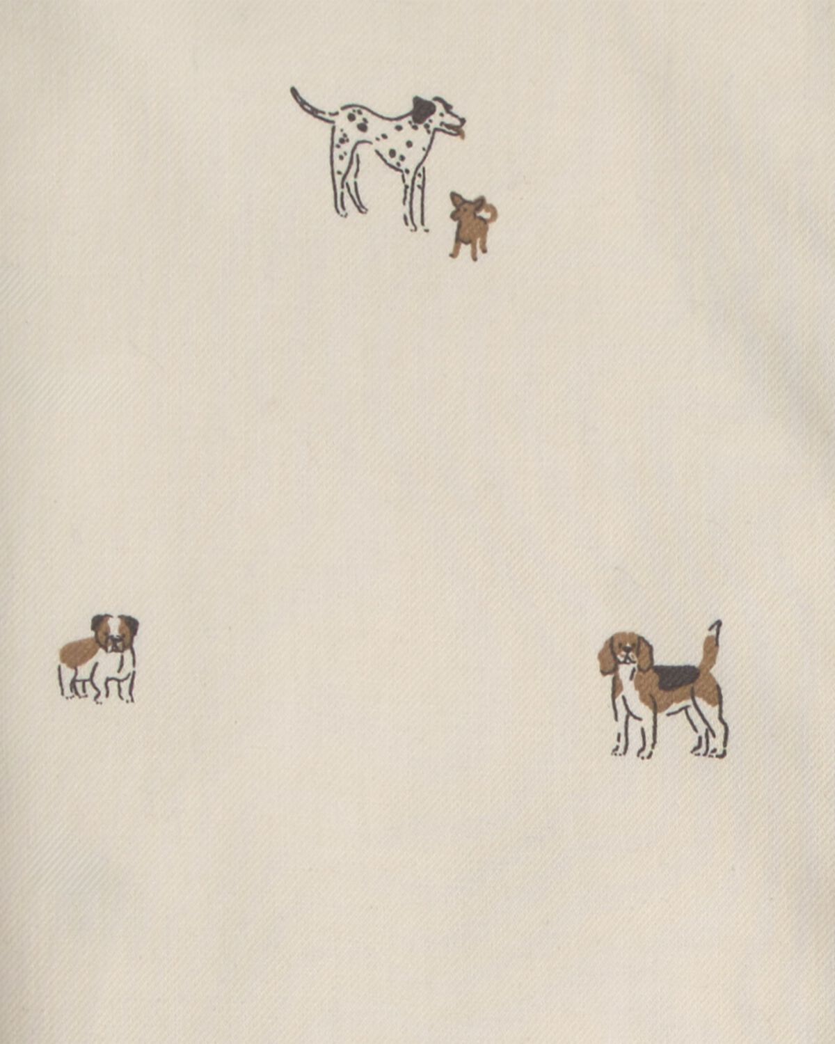 Boys Dog Long-Sleeve Button-Down Shirt - Cream - Image 2