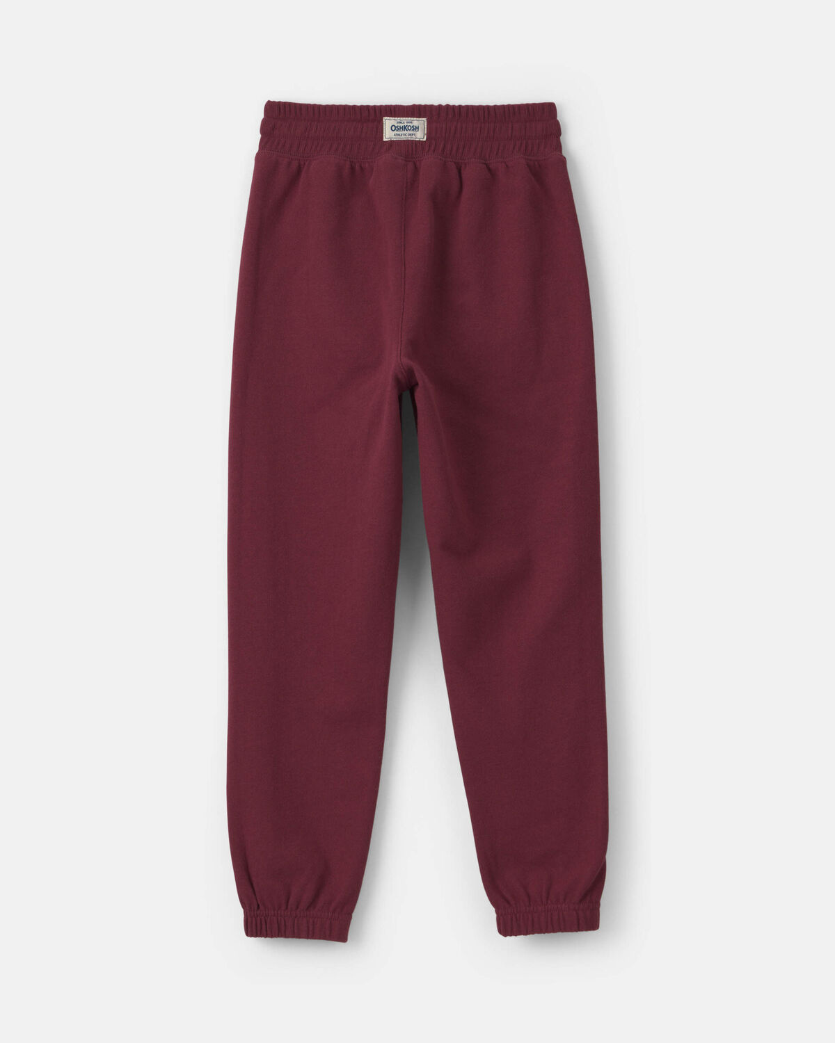 Boys French Terry Joggers - Burgundy - Image 2