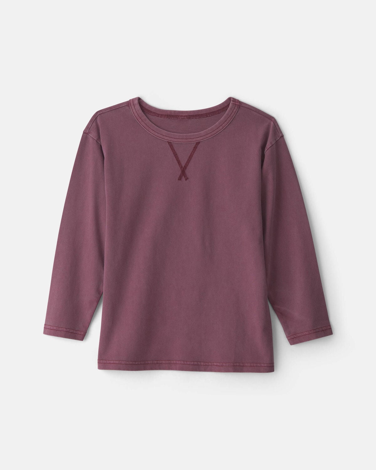 Boys Long-Sleeve T-Shirt - Burgundy