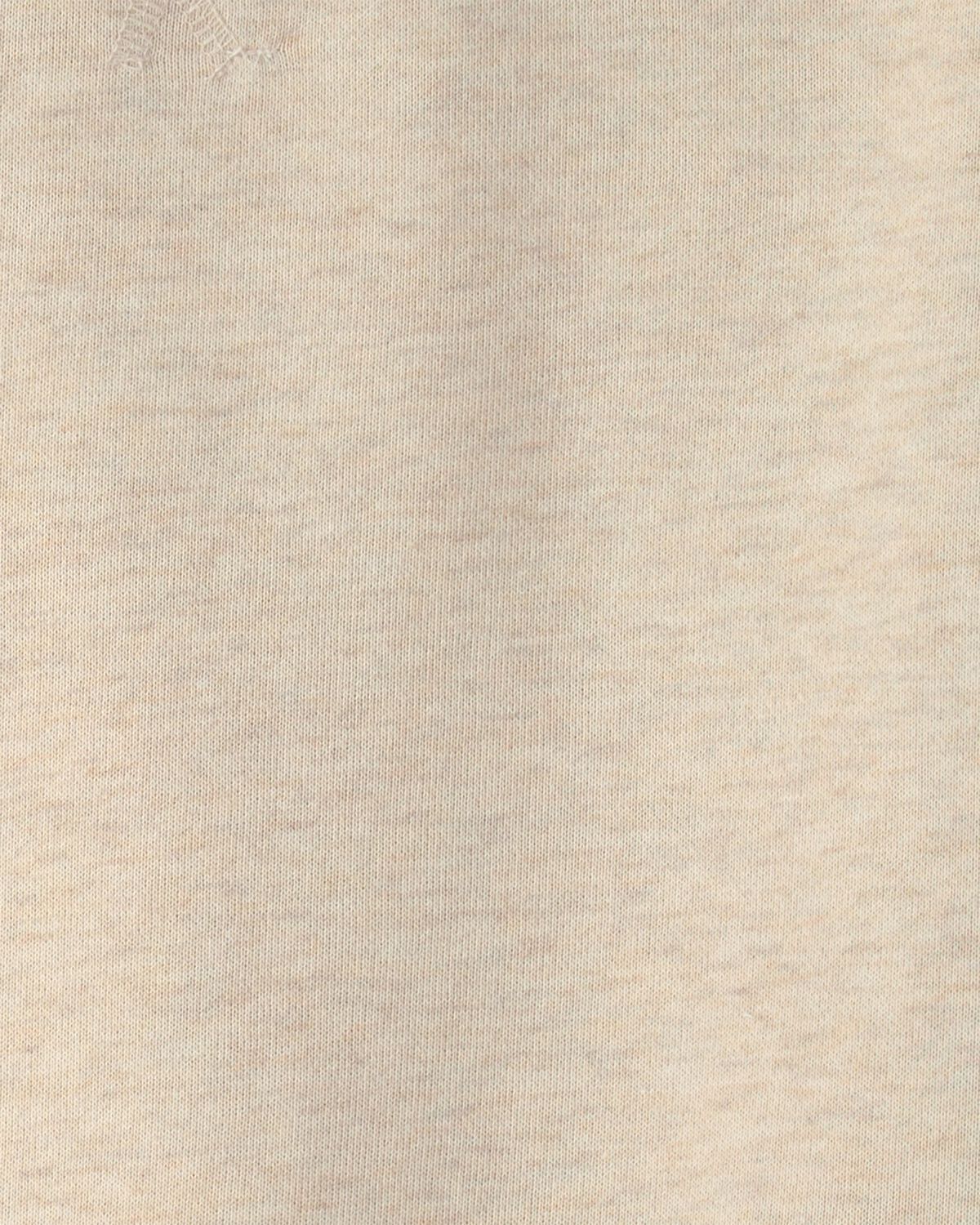 Boys Logo Patch French Terry Pullover Sweatshirt - Cream - Image 4