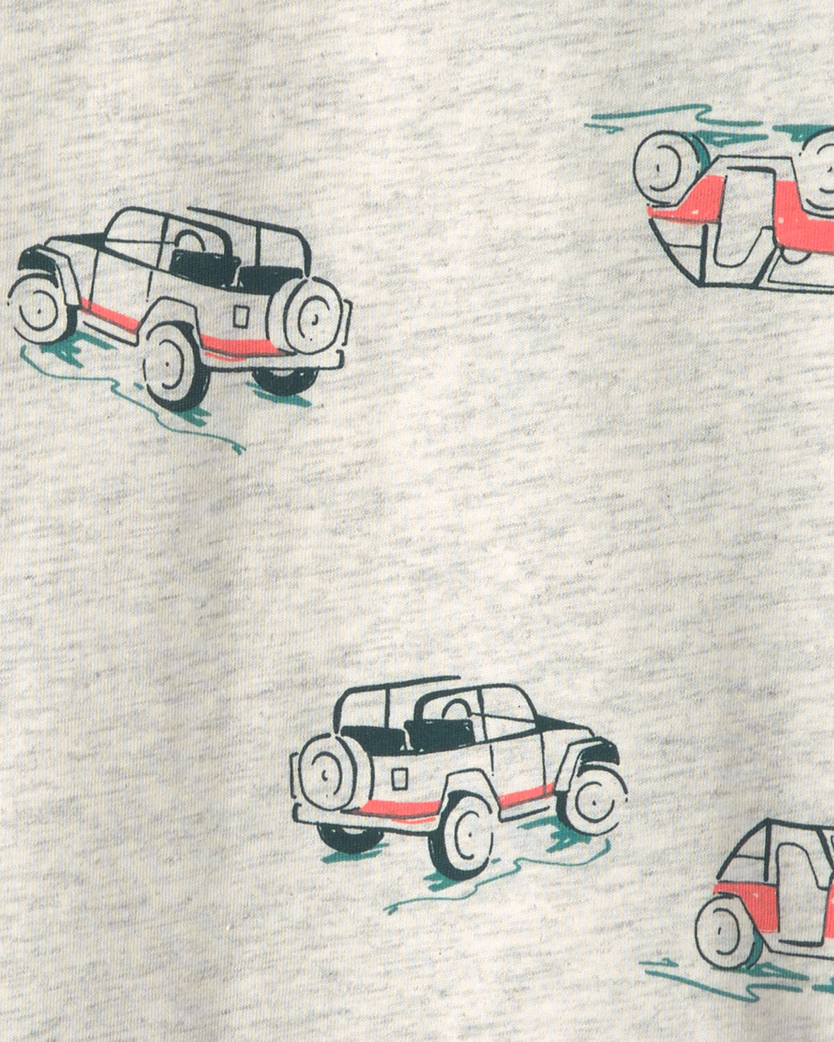 Boys Car Mountain Off-Roading Long-Sleeve Tee - Grey - Image 2