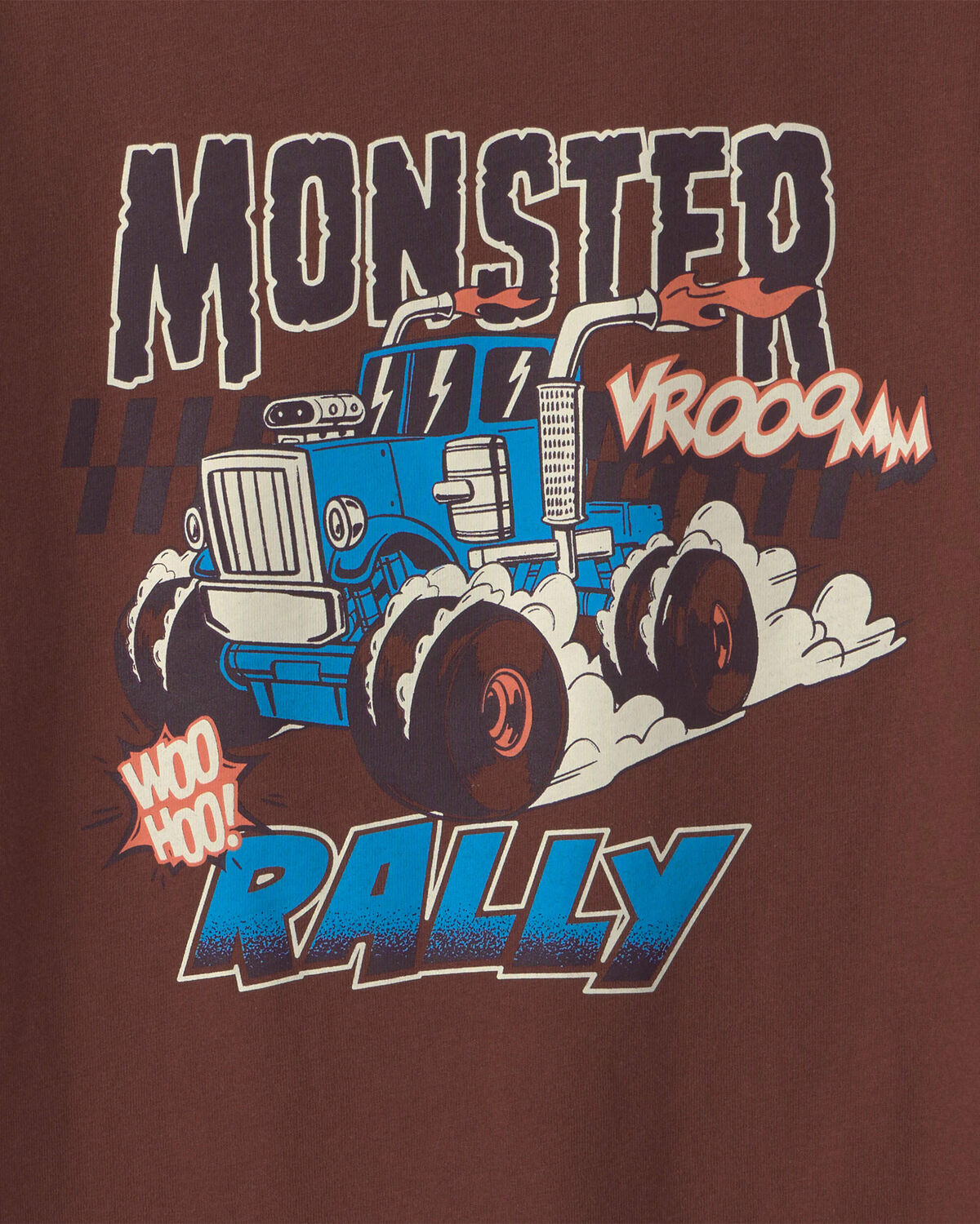 Boys 'Monster Truck Rally' Long-Sleeve Graphic Tee - Brown - Image 2