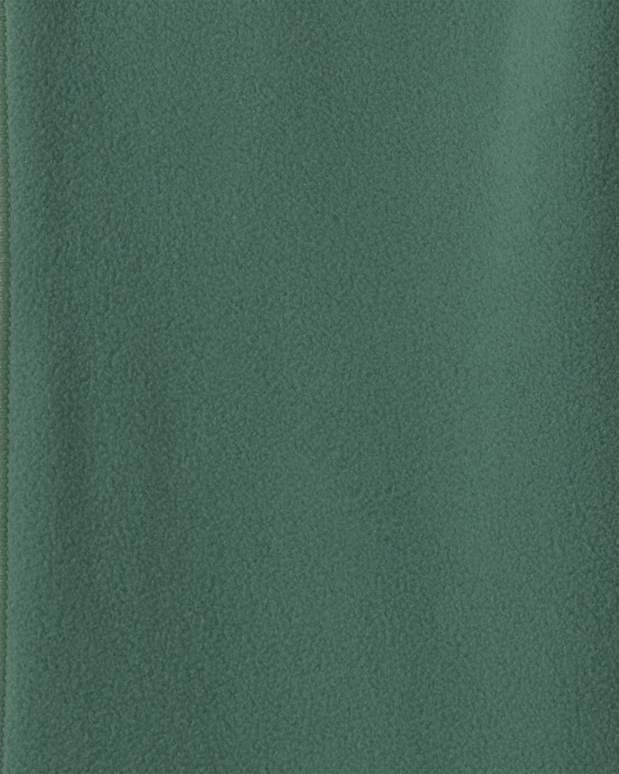 Boys Fleece Wide-Leg Pants - Olive Green - Image 4