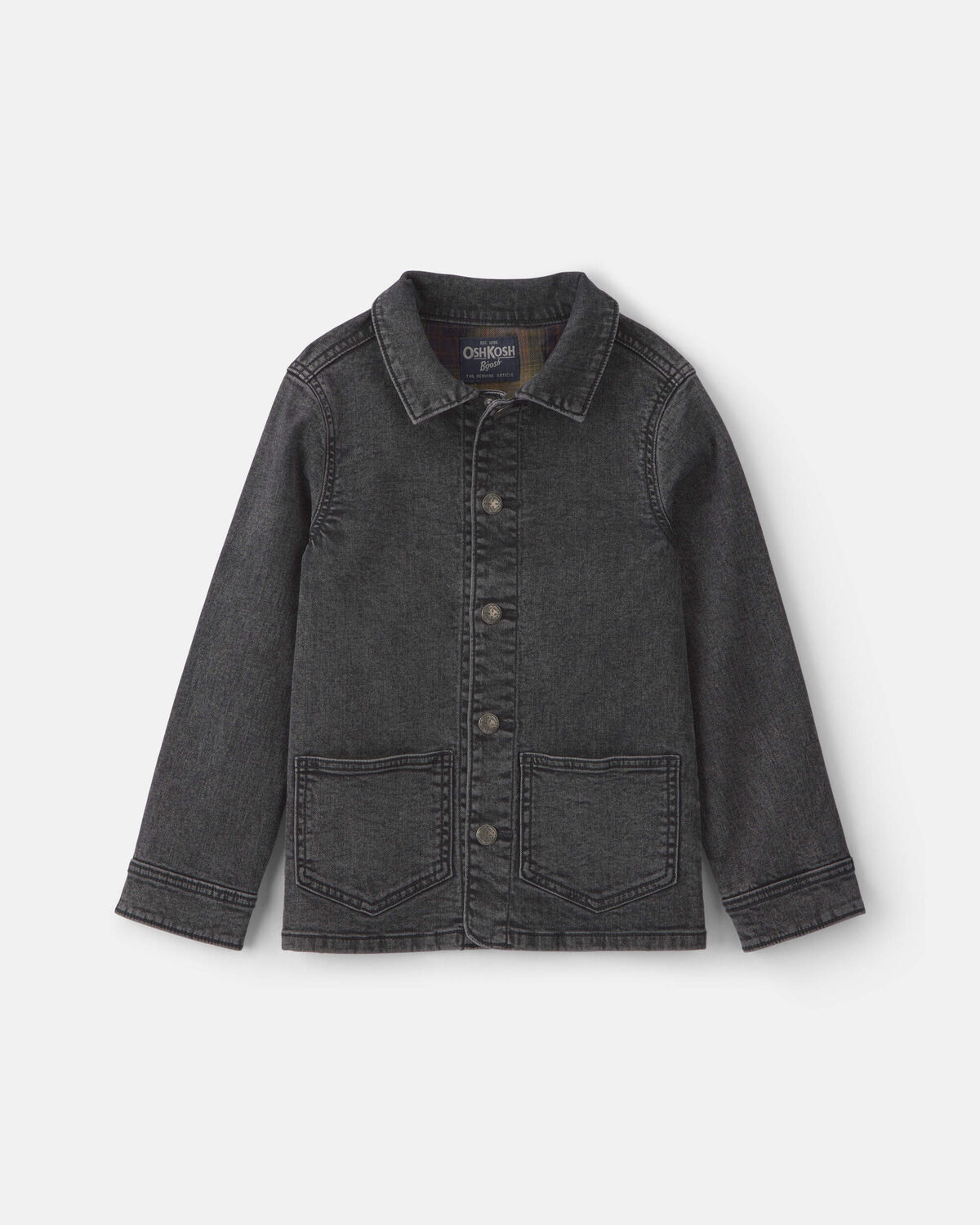 Boys Denim Utility Jacket - Black