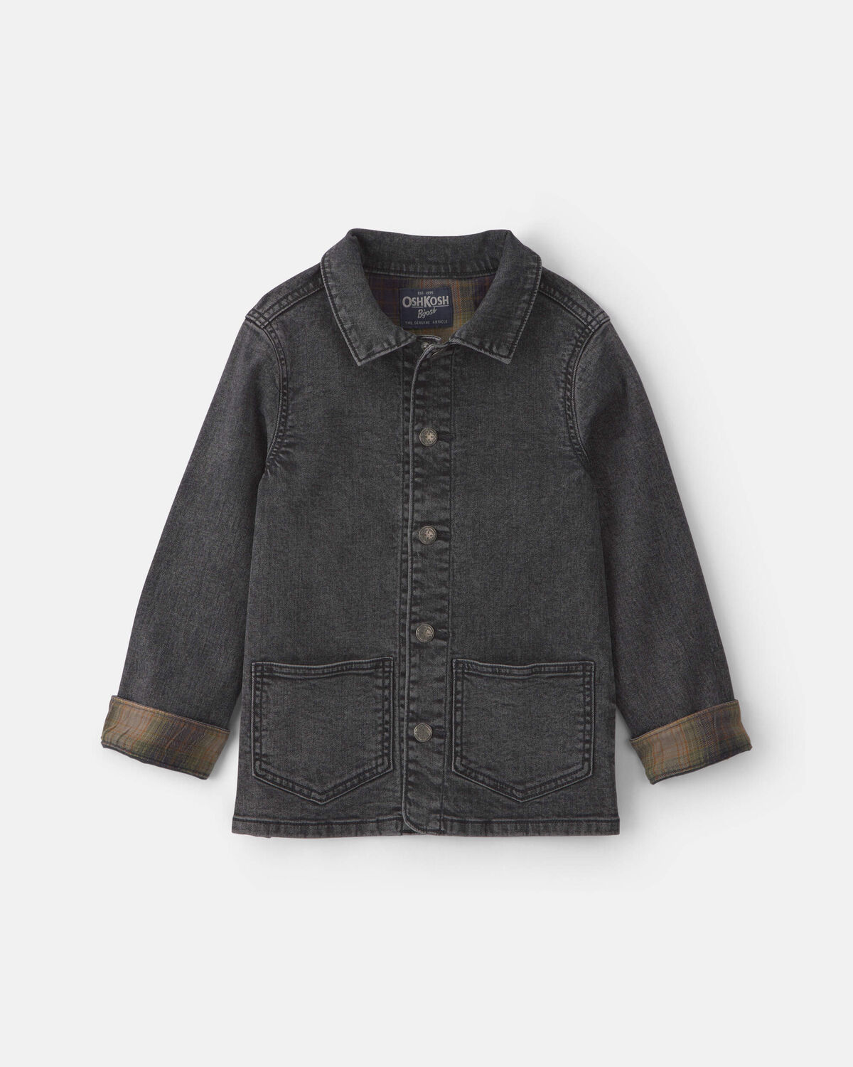 Boys Denim Utility Jacket - Black - Image 5