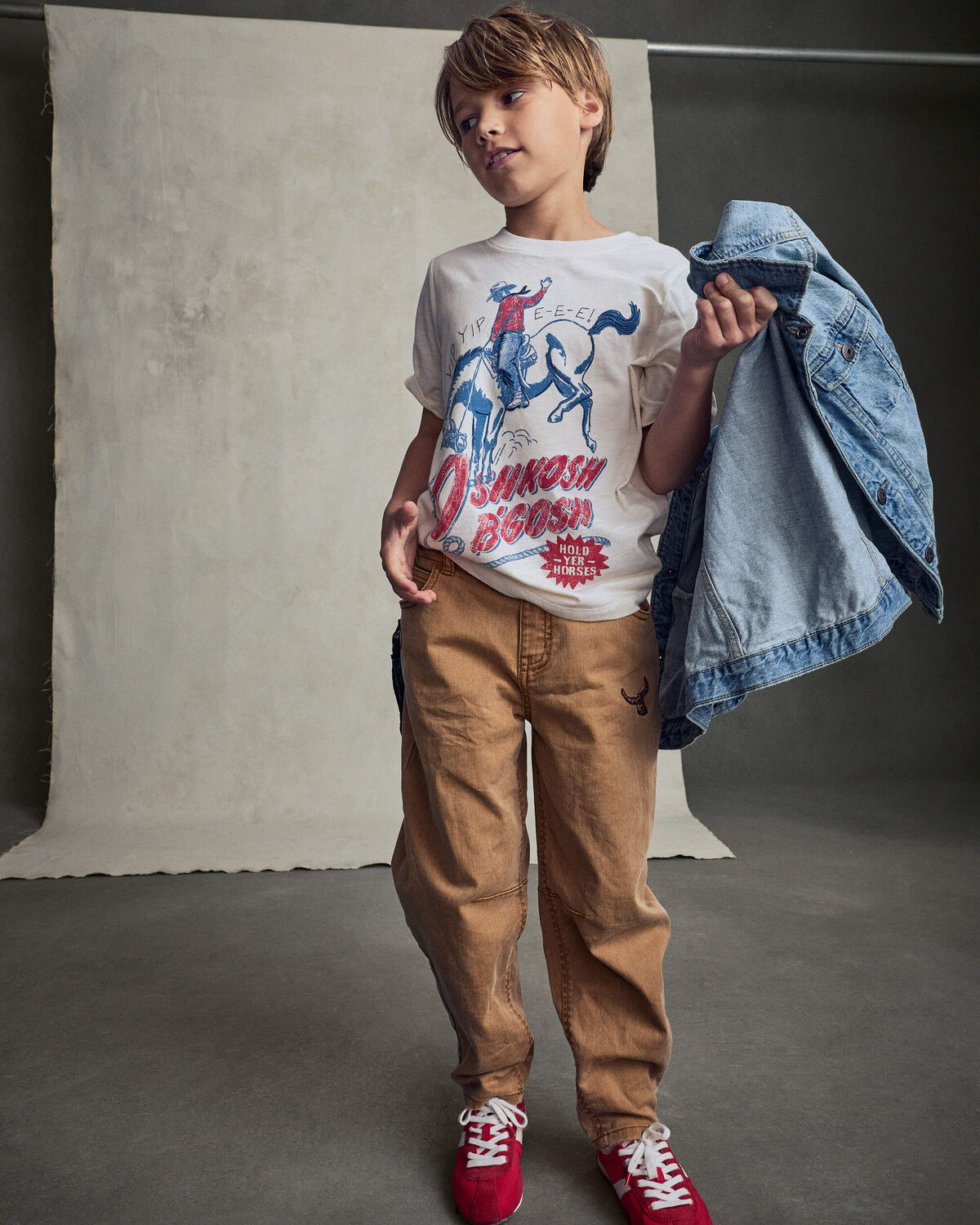 Boys Cowboy Graphic Tee - Cream - Image 6