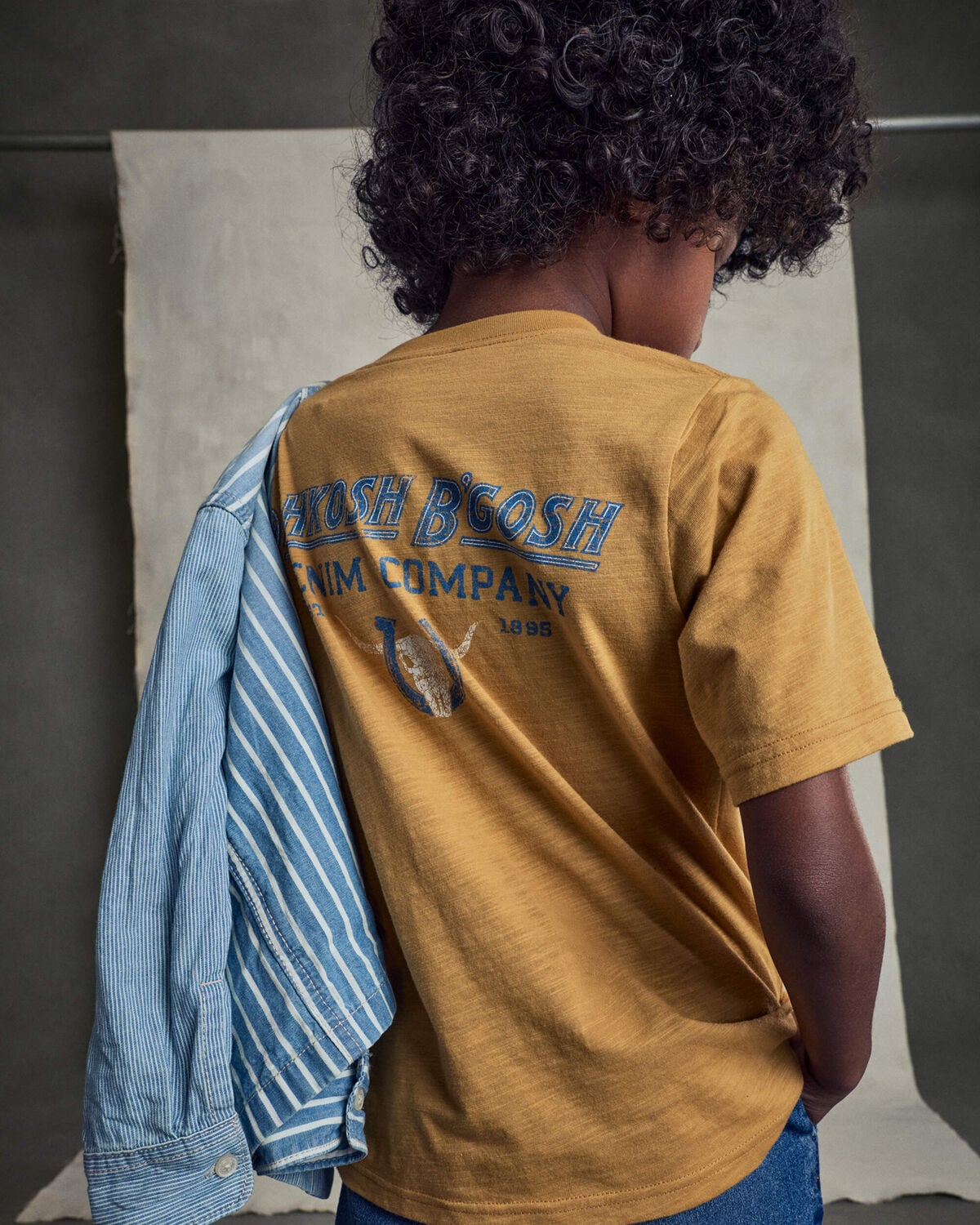 Boys OshKosh Graphic Tee - Gold - Image 5