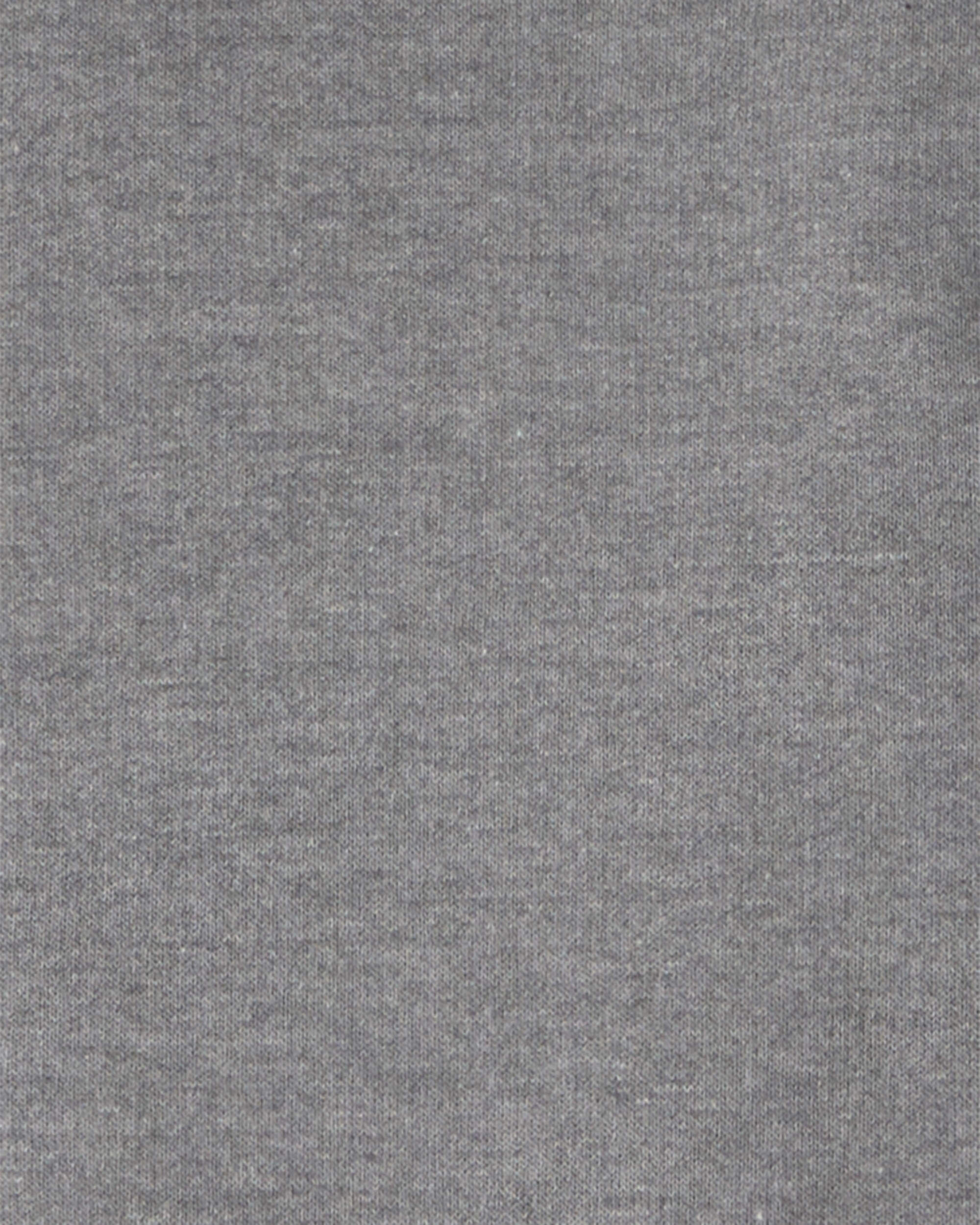 Boys Fleece Zip-Up Hoodie - Grey - Image 4