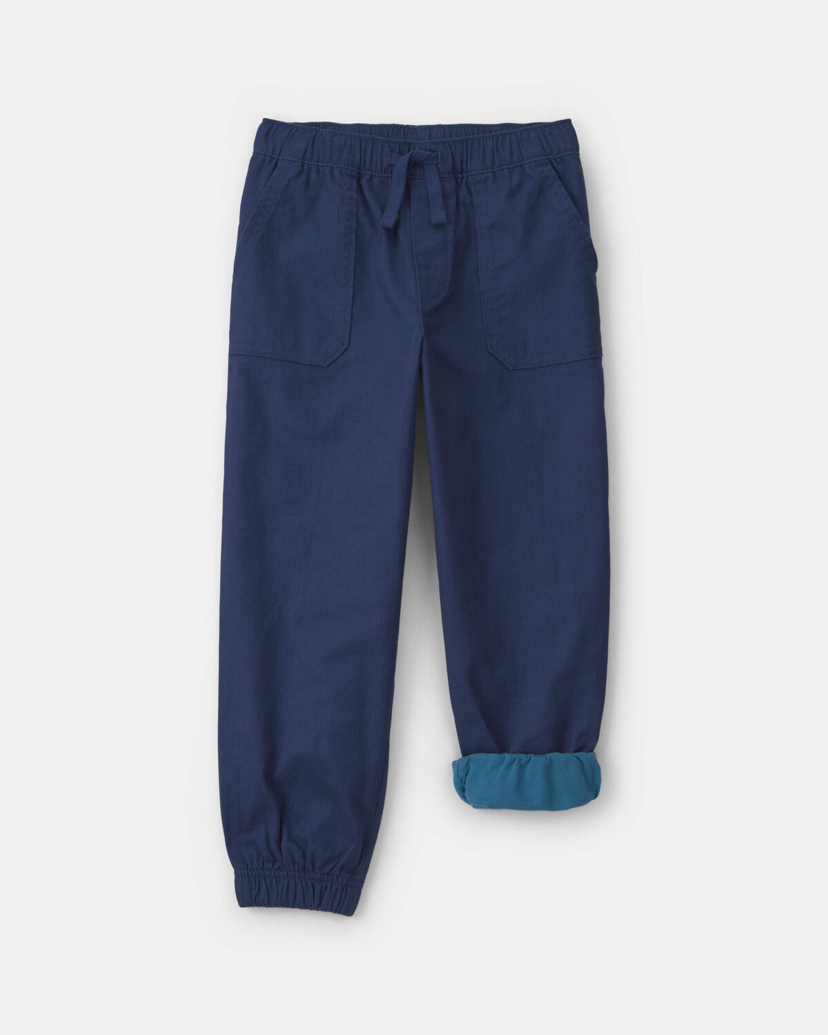 Boys Twill Joggers - Navy Blue - Image 4
