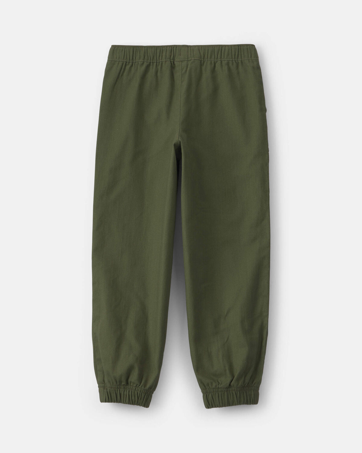 Boys Twill Joggers - Olive Green - Image 2