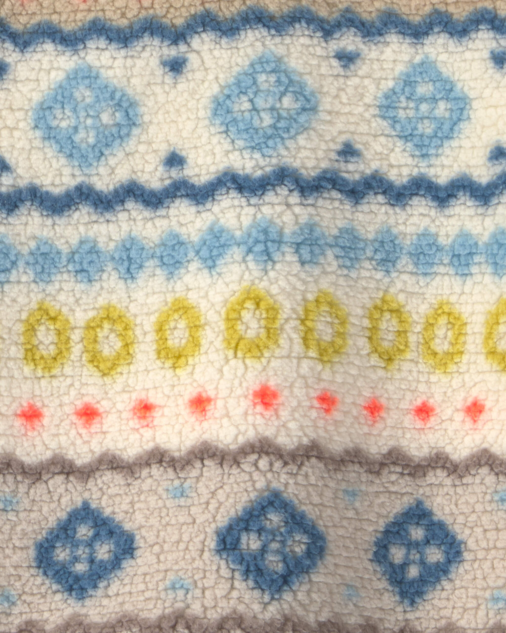 Boys Fair Isle Teddy Fleece Pullover Sweatshirt - Image 3