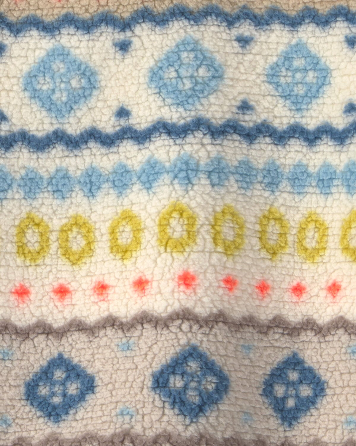 Boys Fair Isle Teddy Fleece Pullover Sweatshirt - Image 2