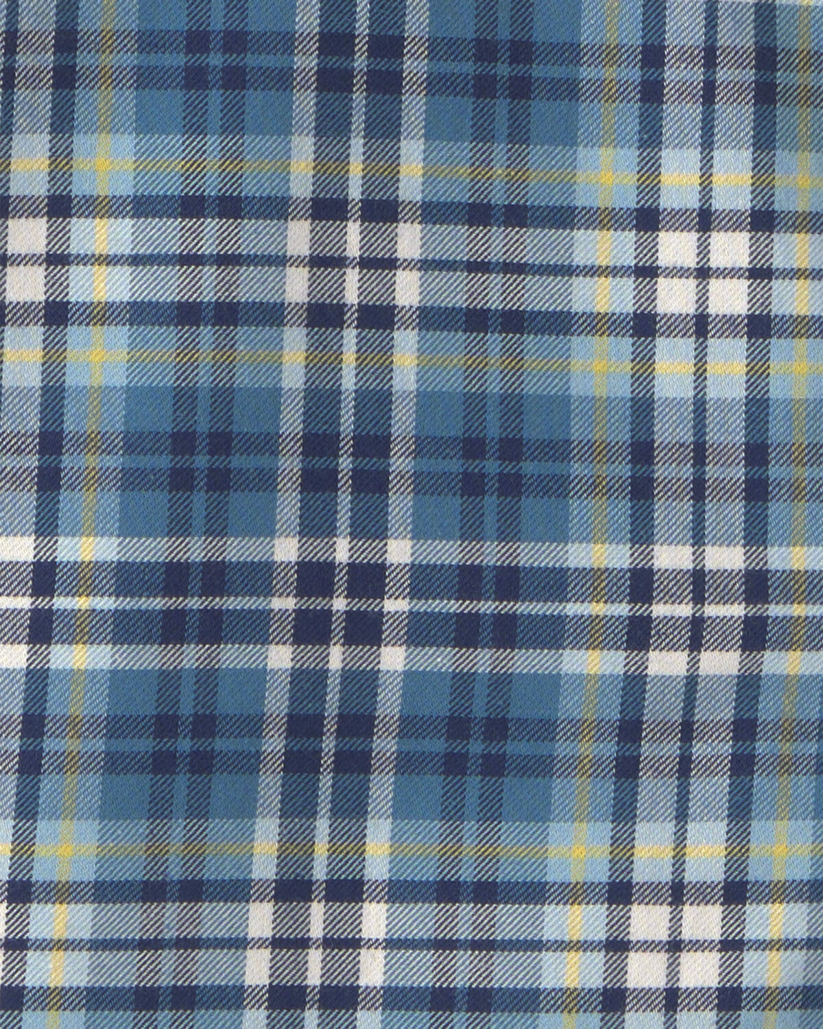Boys Plaid Long-Sleeve Button-Down Shirt - Blue - Image 2