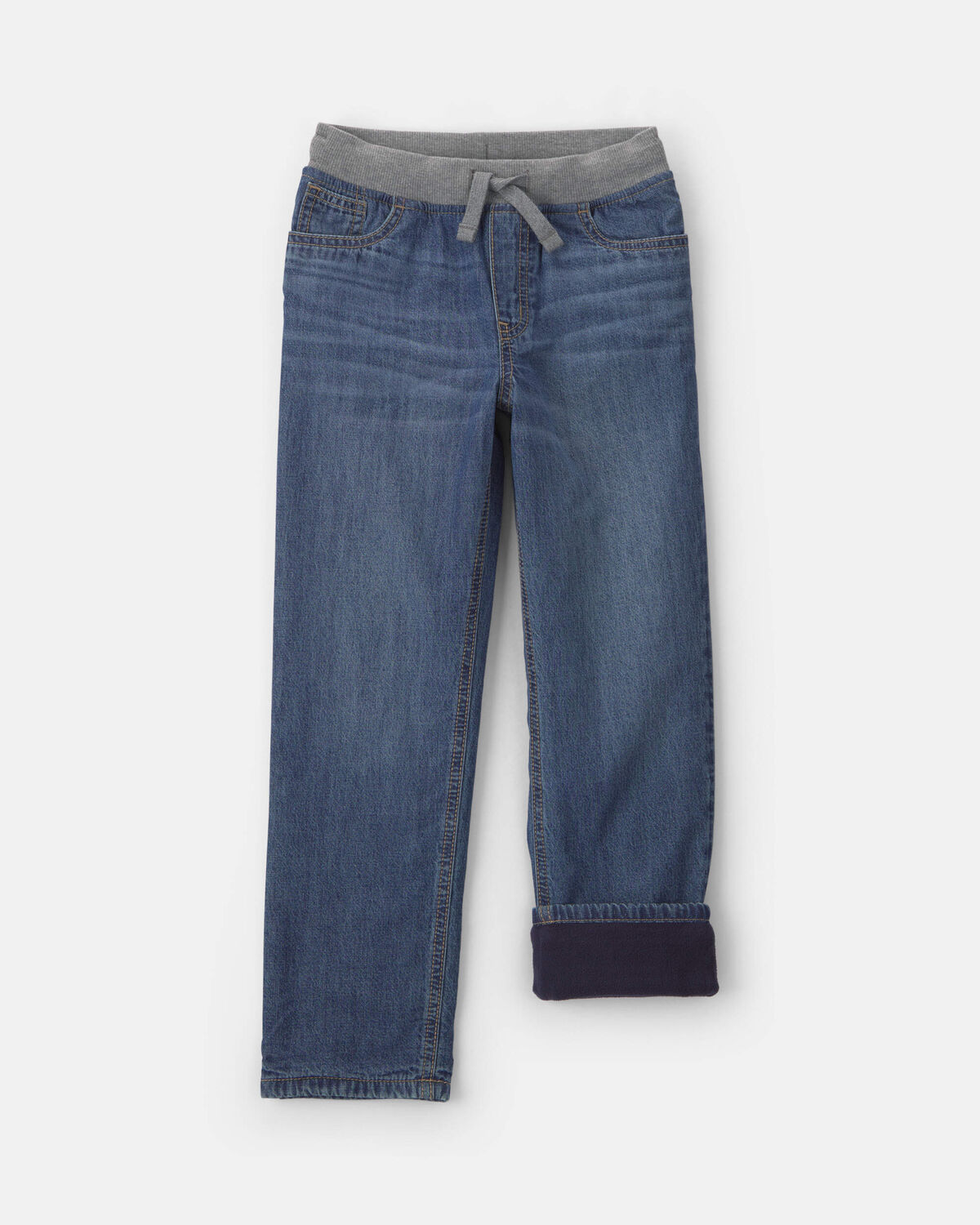 Boys Denim Pull-On Jeans - Medium Wash - Image 3