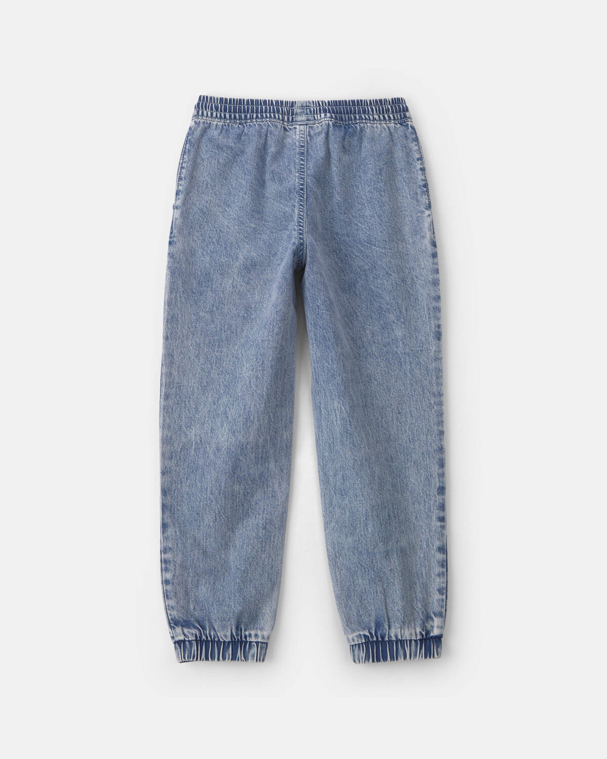 Boys Denim Relaxed Joggers - Light Wash - Image 2