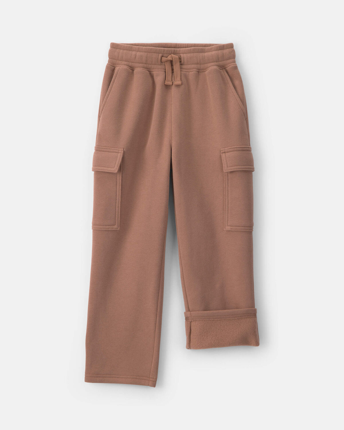 Boys Fleece Cargo Pants - Tan - Image 3