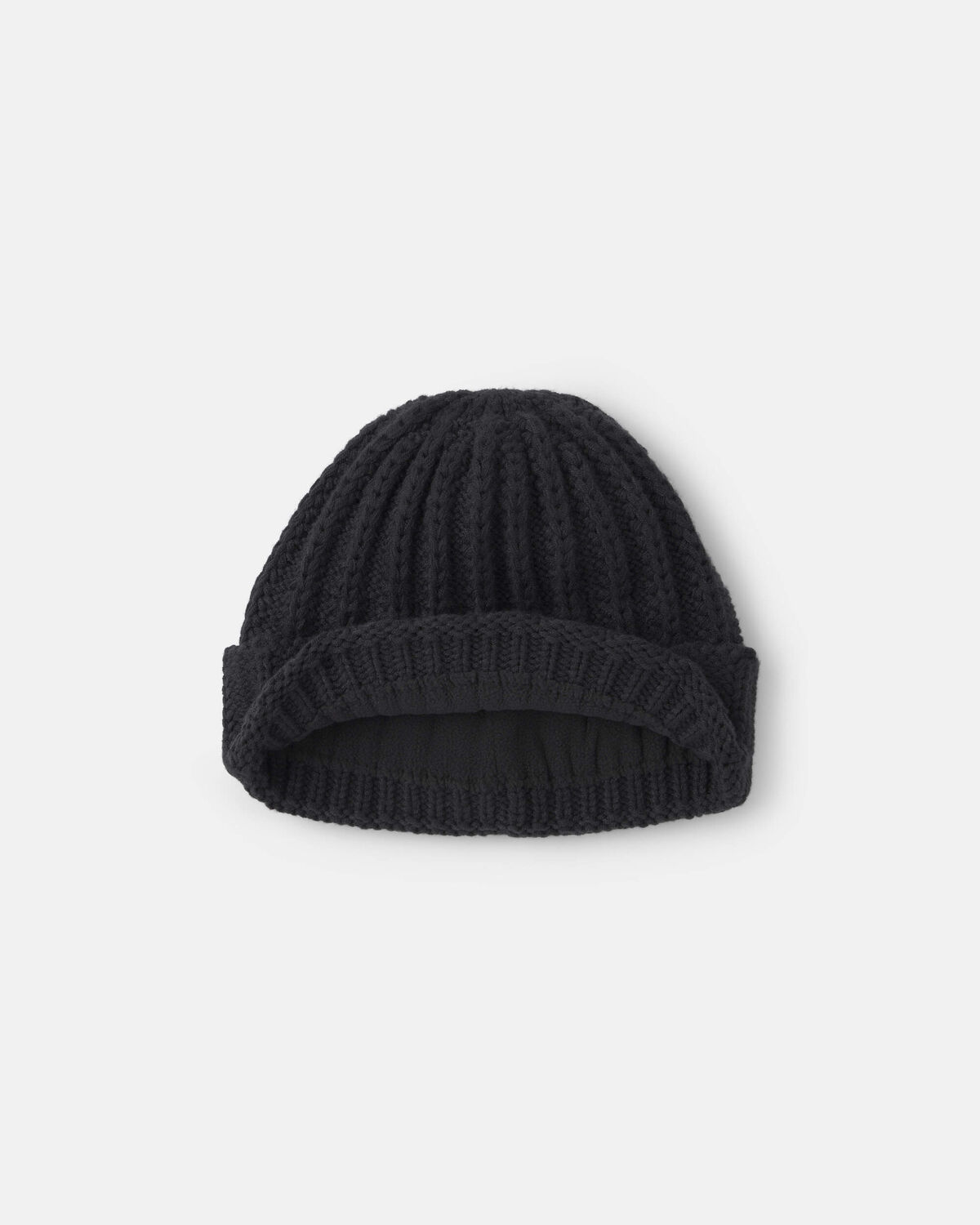 Boys Ribbed Beanie - Black - Image 2