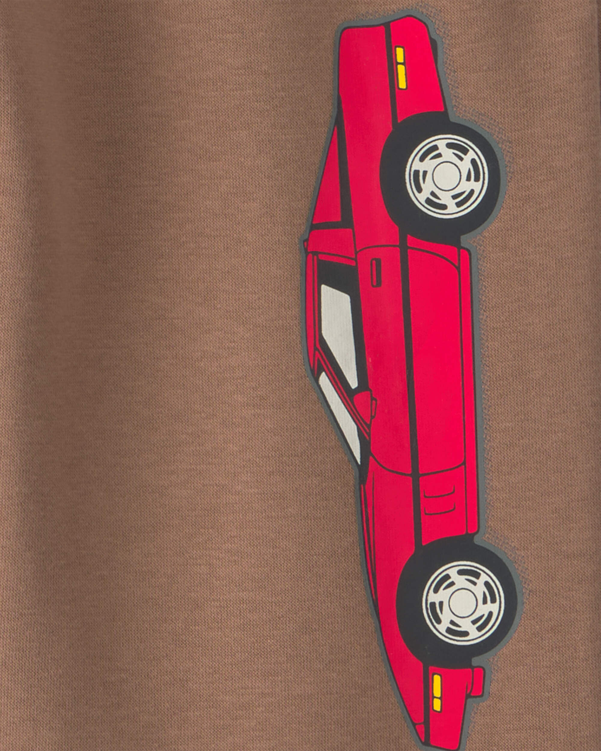 Boys Corvette Car Fleece Joggers - Brown - Image 4