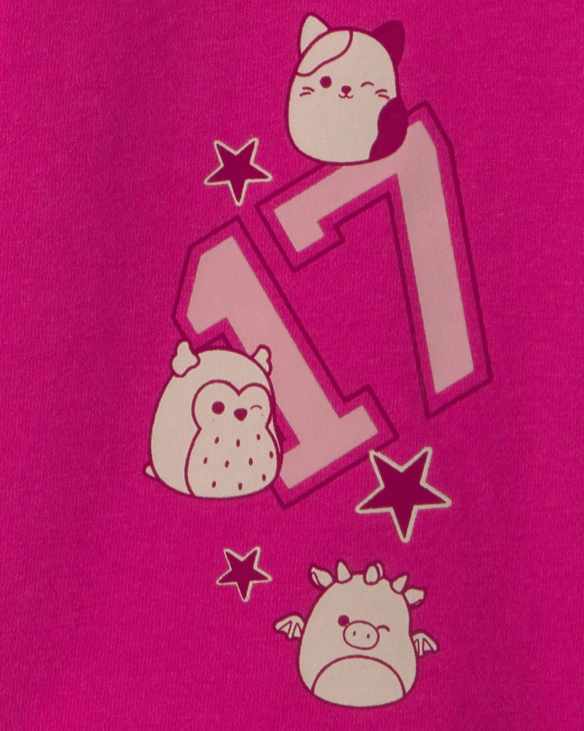 Girls Squishmallow Fleece Wide-Leg Pants - Pink - Image 3