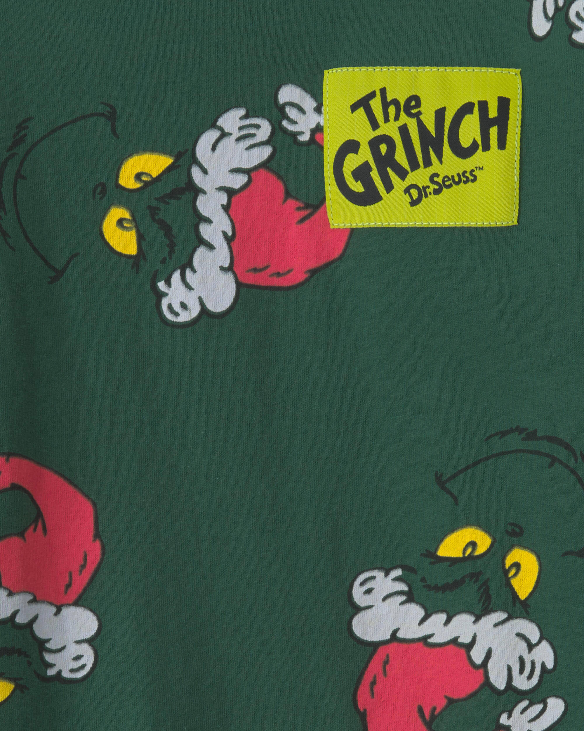 Boys Dr. Seuss™ The Grinch Christmas Long-Sleeve Graphic Tee - Green - Image 3
