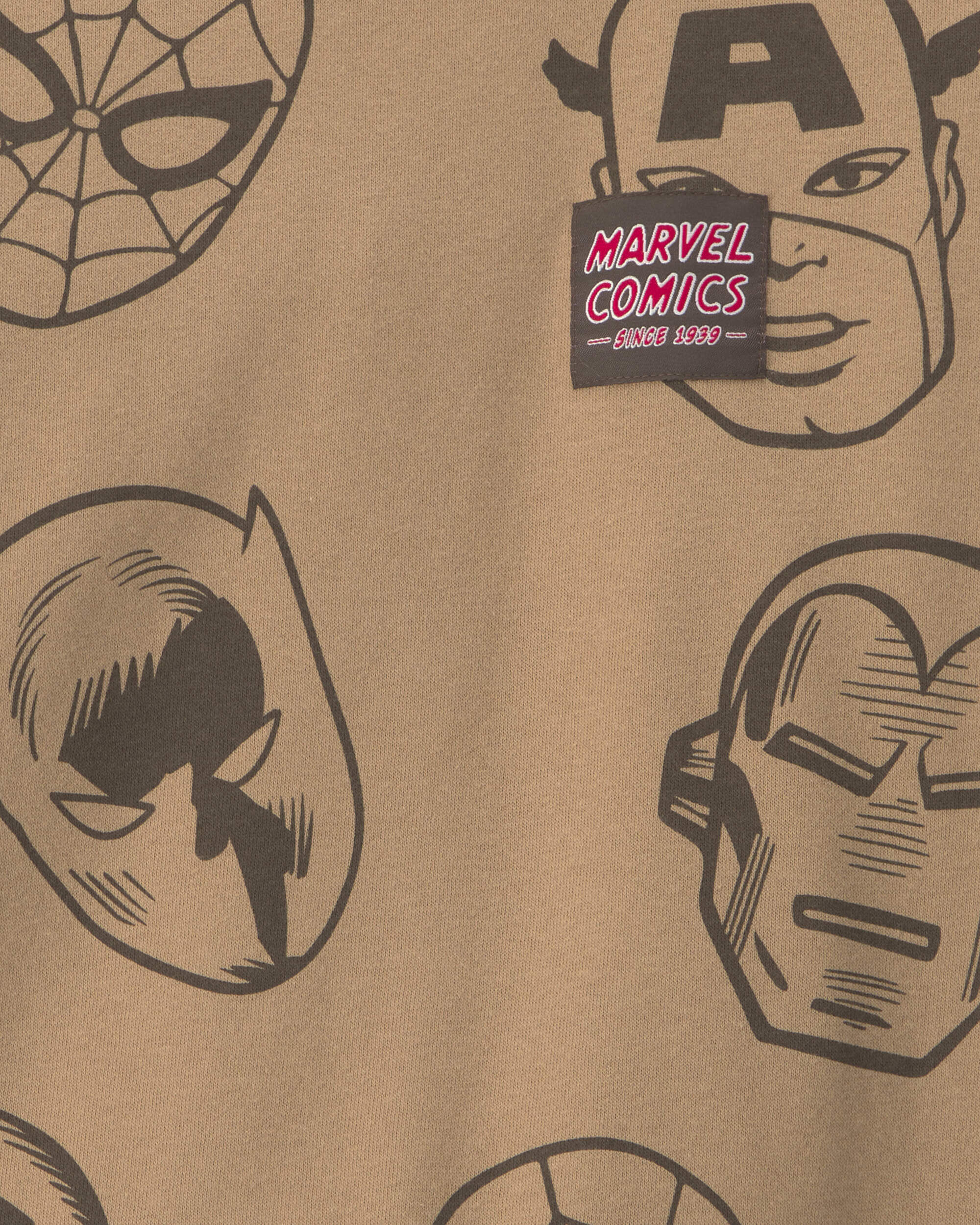 Boys ©Marvel Fleece Pullover Sweatshirt - Brown - Image 3