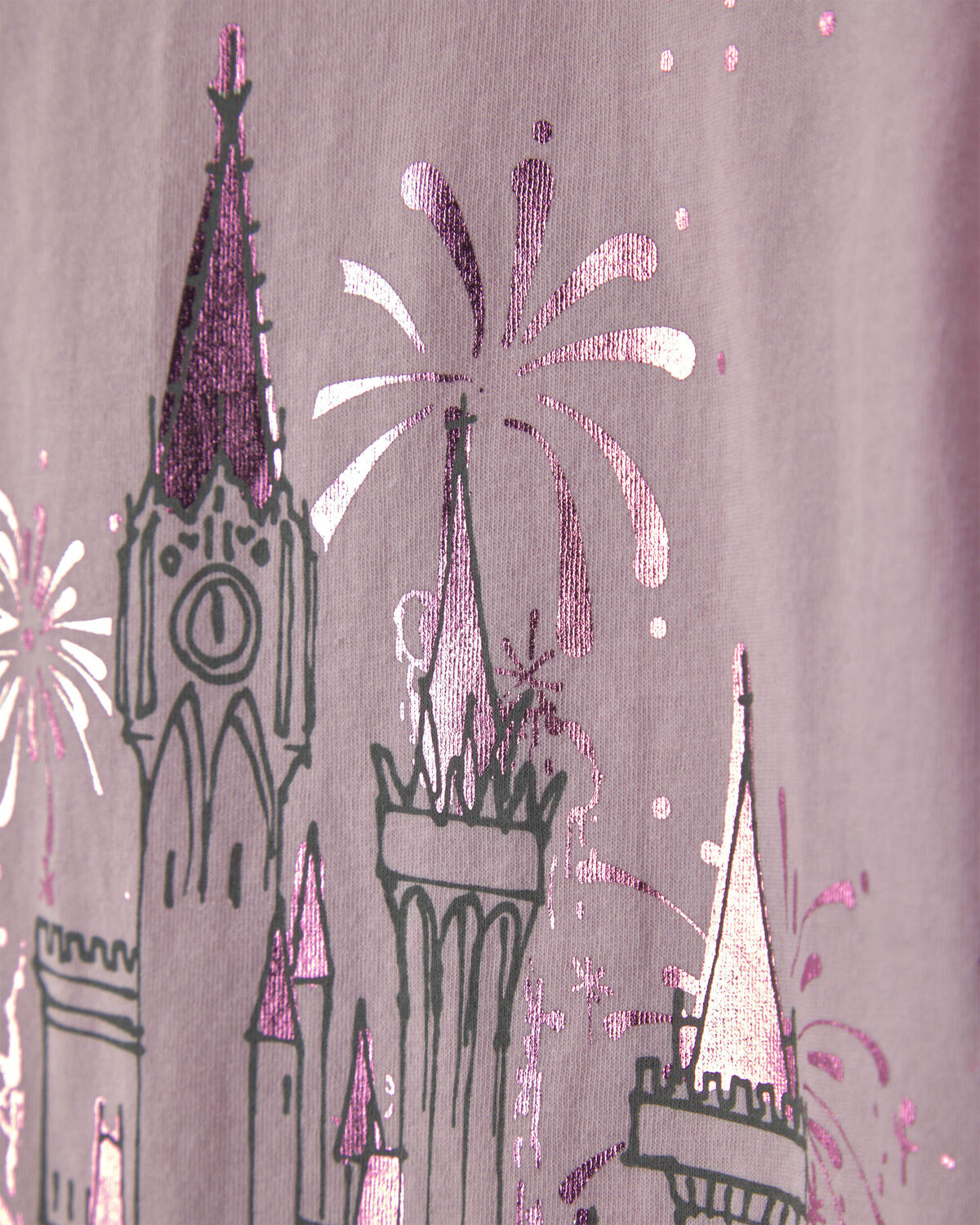 Girls Disney© Castle Graphic Tee - Pink - Image 2