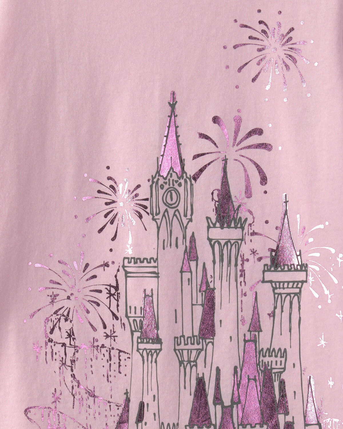 Girls Disney© Castle Graphic Tee - Pink - Image 3