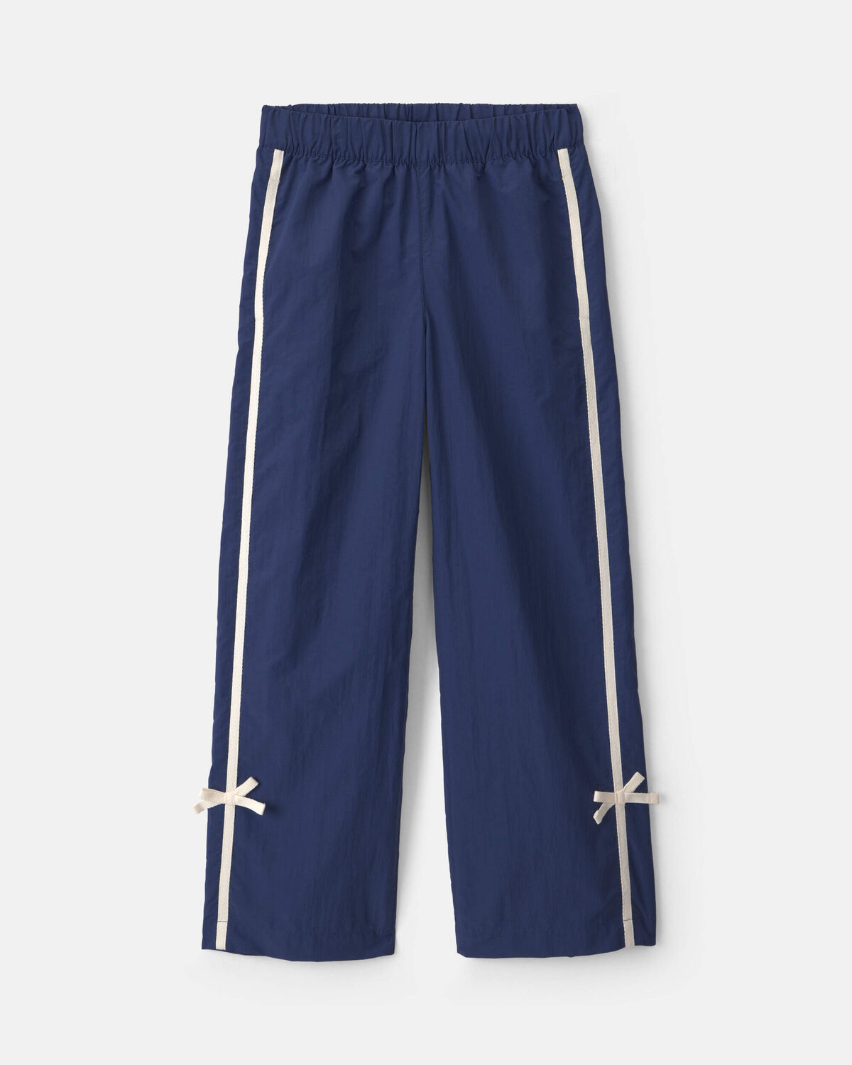 Girls Nylon Track Pants - Navy Blue