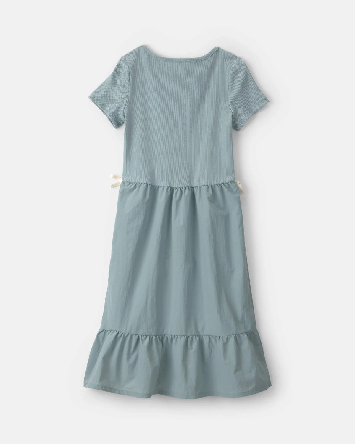 Girls Bow Midi Dress - Blue - Image 5