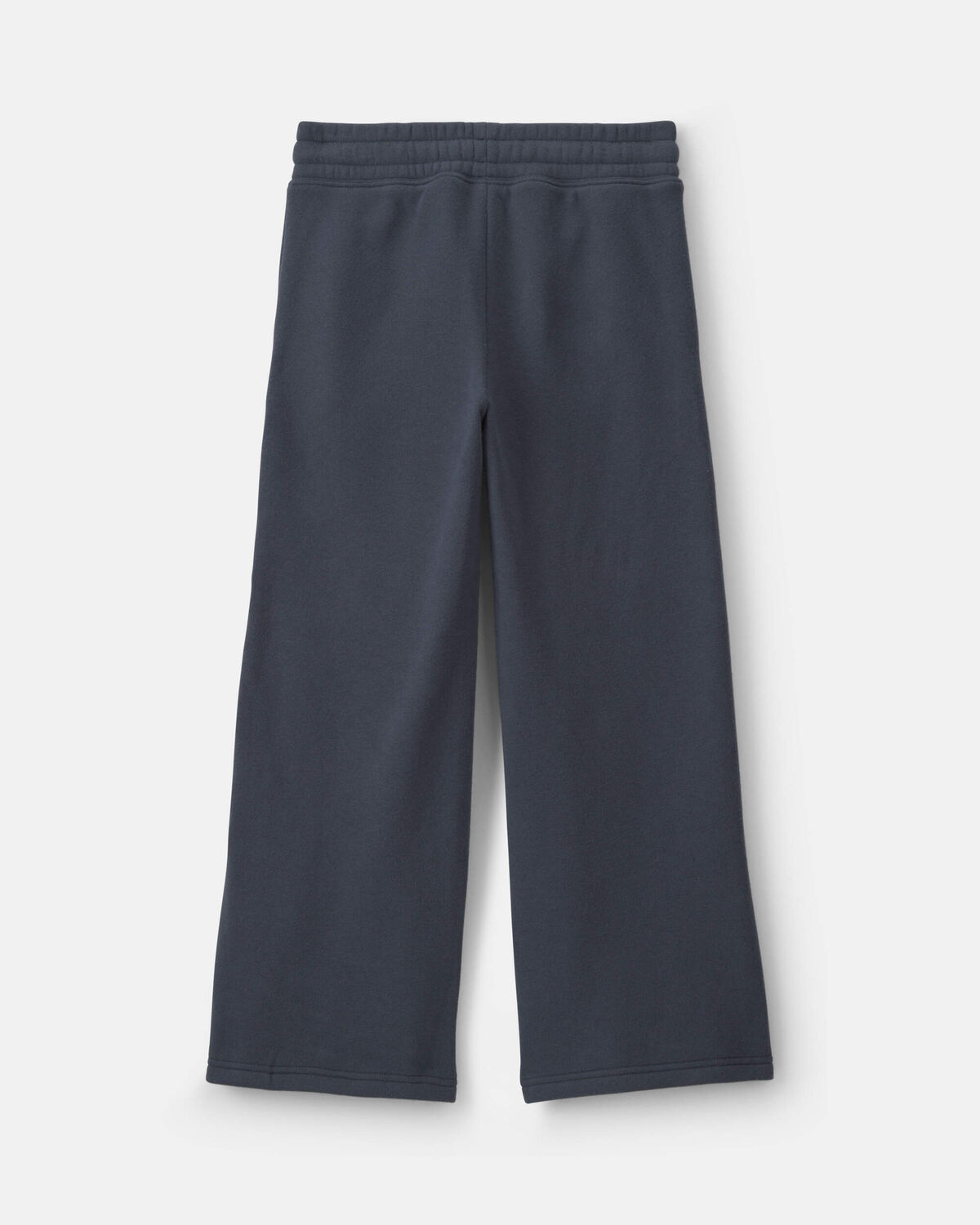 Girls Fleece Wide-Leg Active Pants - Navy Blue - Image 2