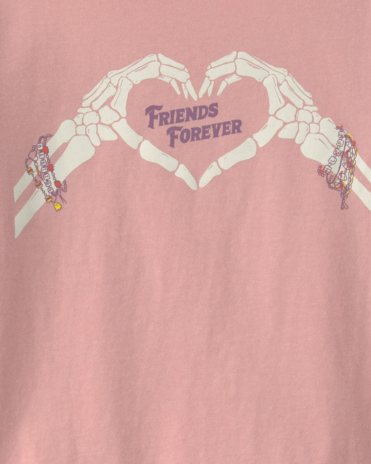Girls 'Friends Forever' Halloween Long-Sleeve Graphic Tee - Pink - Image 2