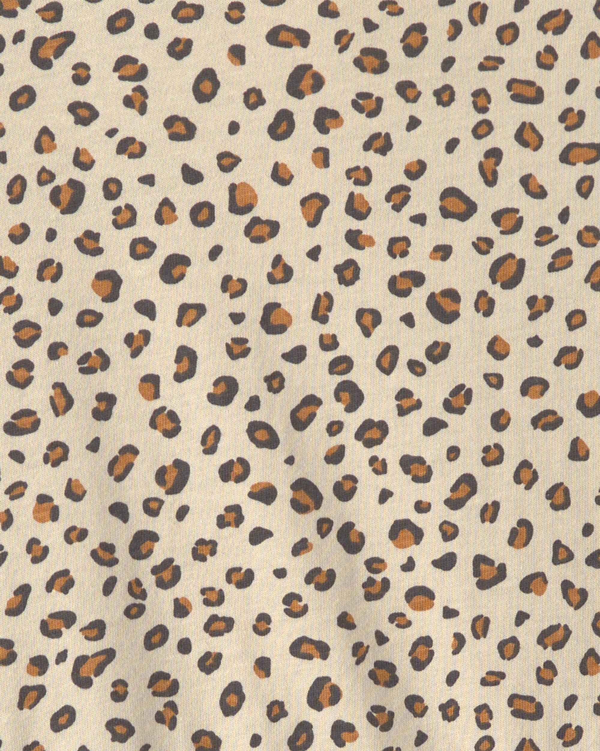 Girls Leopard Long-Sleeve Dress - Brown - Image 4