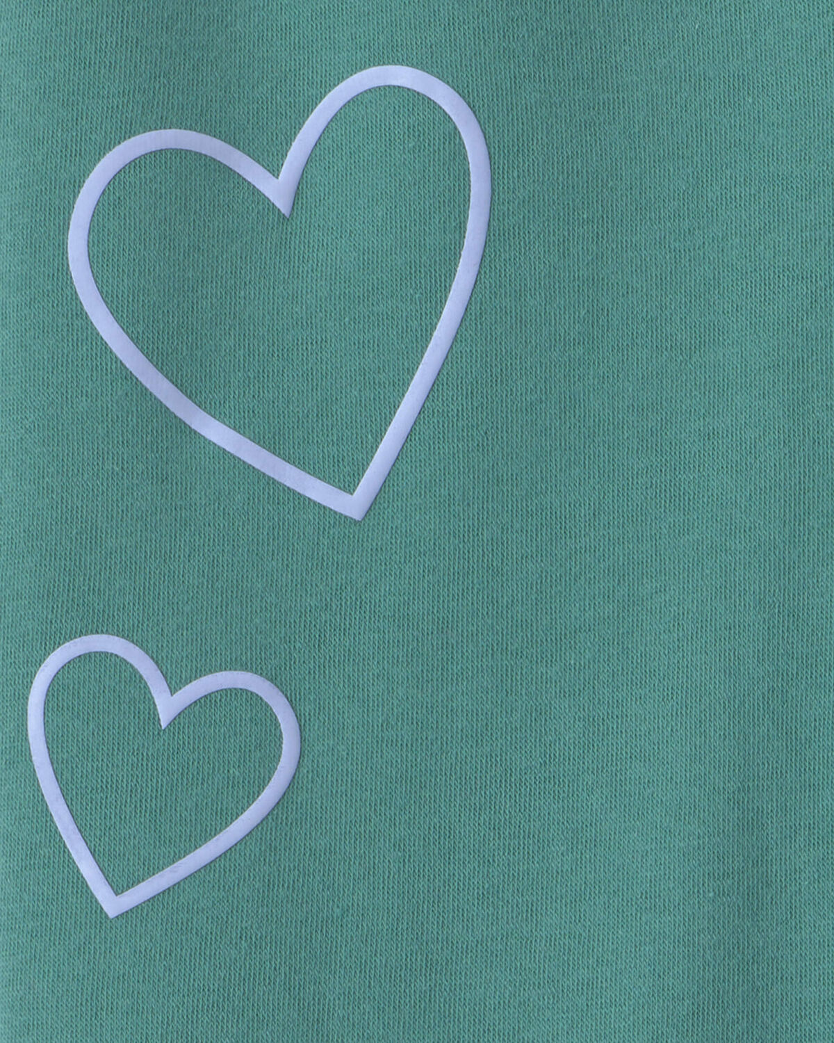 Girls Heart Fleece Wide-Leg Active Pants - Green - Image 3
