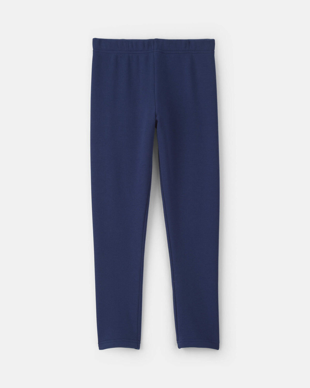 Girls Fleece Pull-On Stretch Leggings - Navy Blue - Image 2