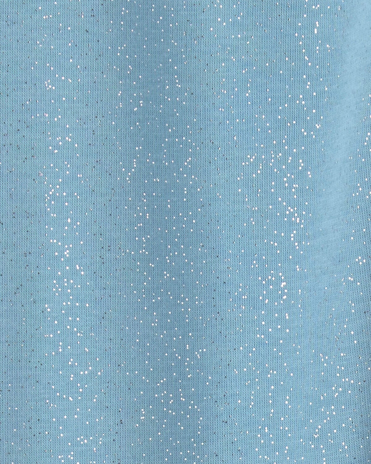 Girls Glitter Fleece Pull-On Stretch Leggings - Blue - Image 4