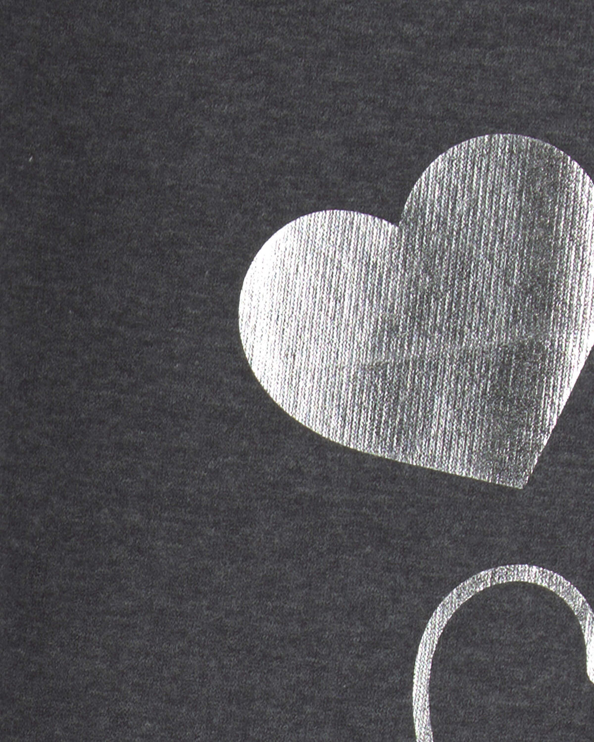 Girls Heart Fleece Pull-On Stretch Leggings - Grey - Image 5