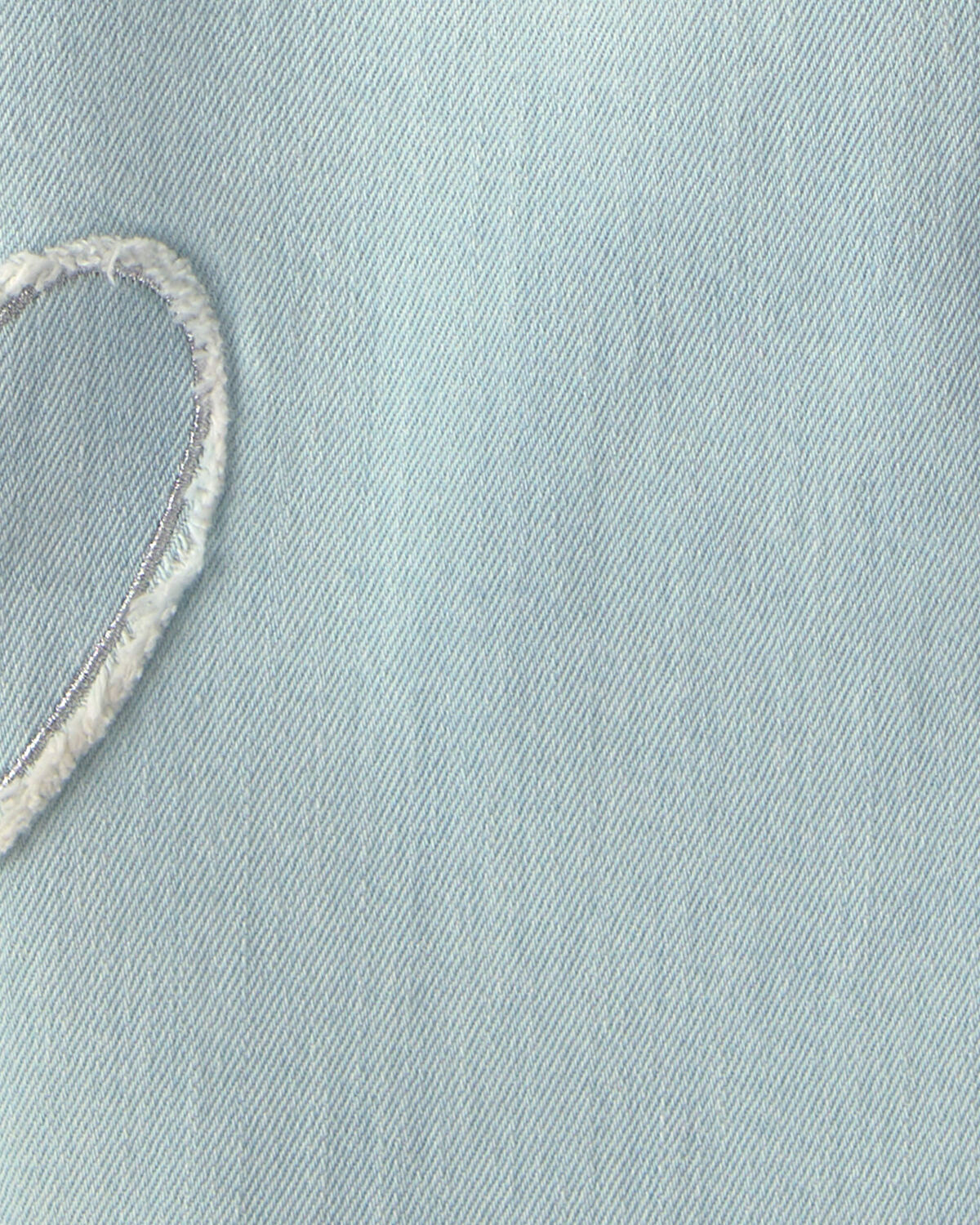 Girls Heart Denim Wide-Leg Jeans - Light Wash - Image 4