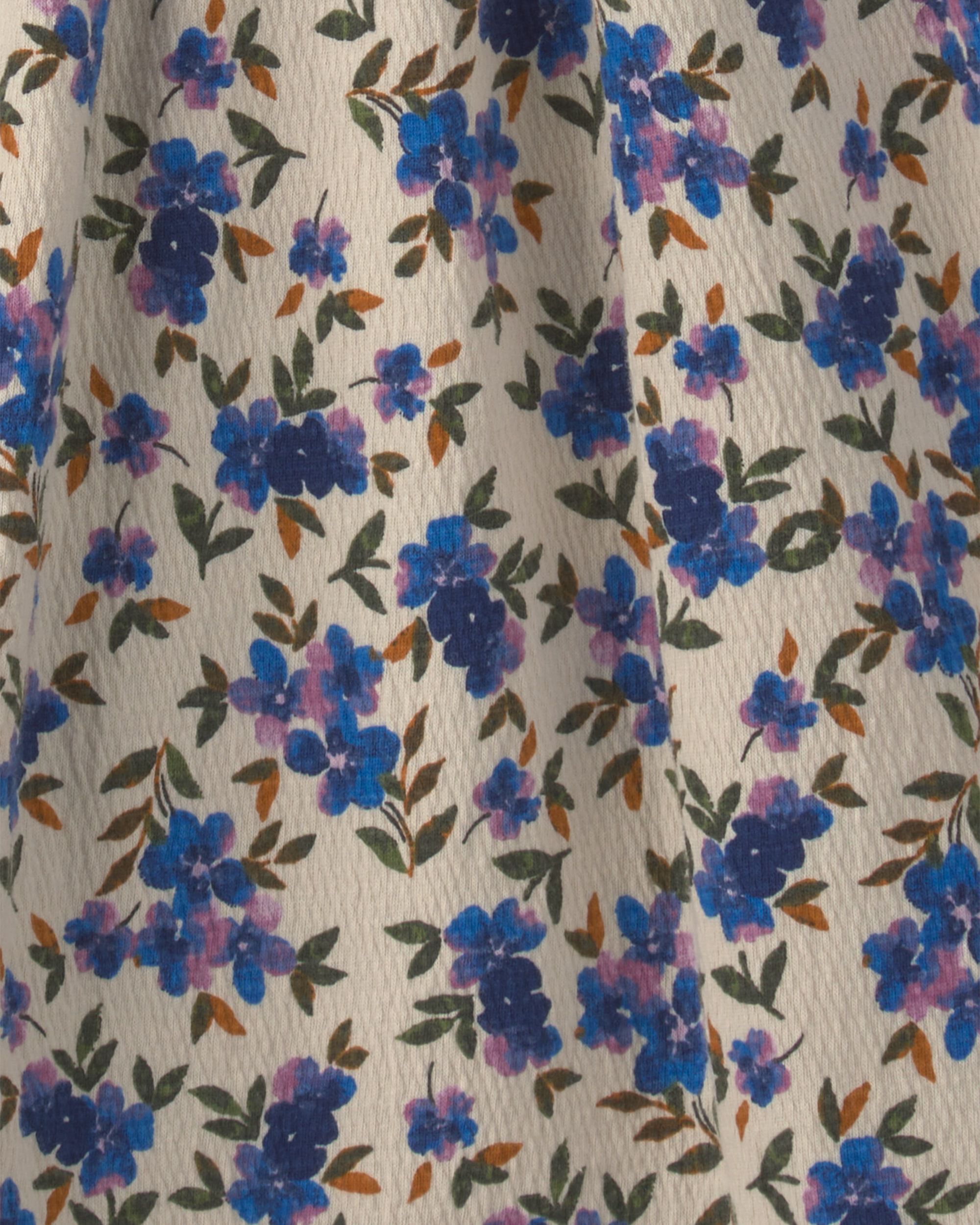 Girls Floral Short-Sleeve Dress - Image 6