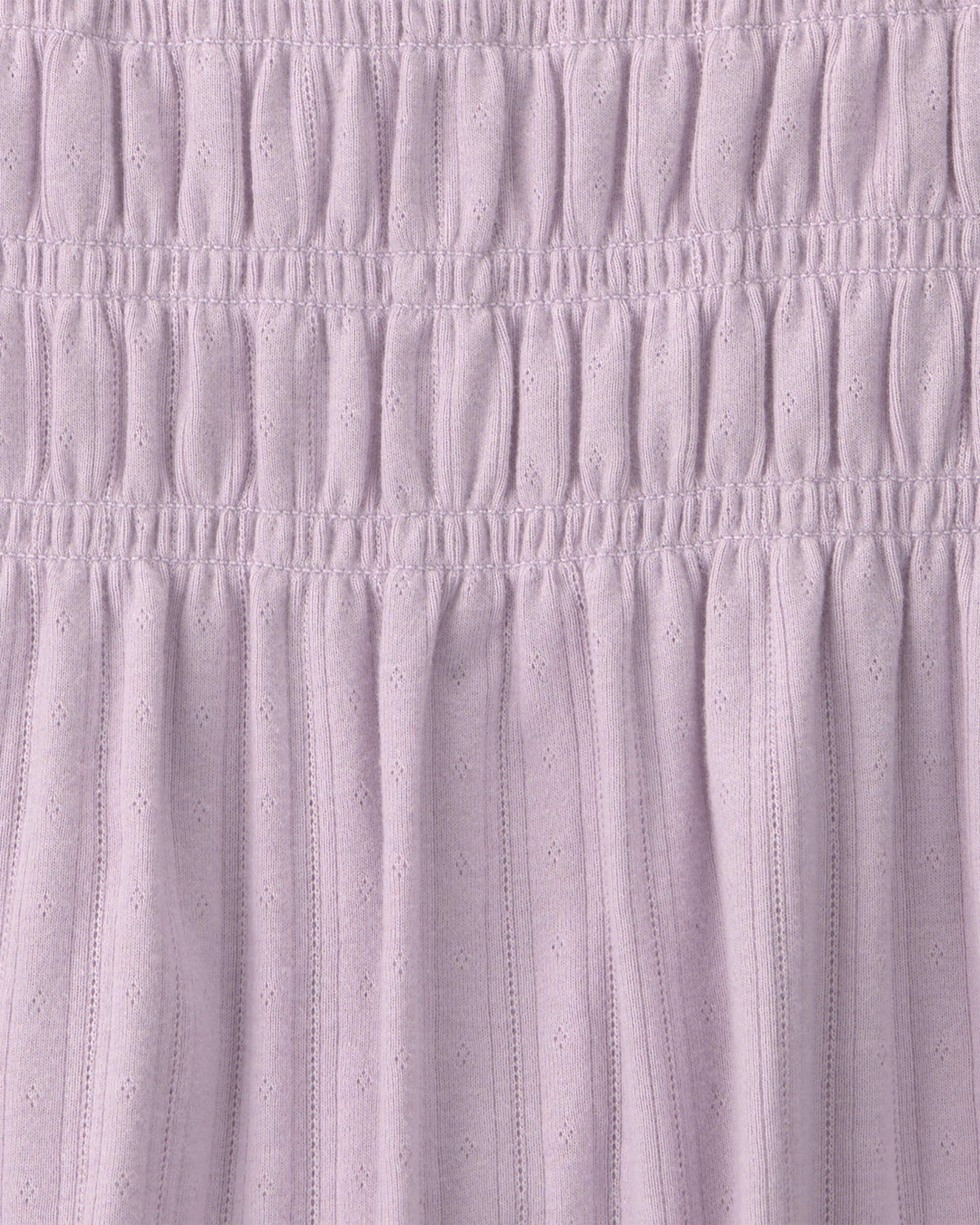 Girls Long-Sleeve Peplum Top - Purple - Image 3