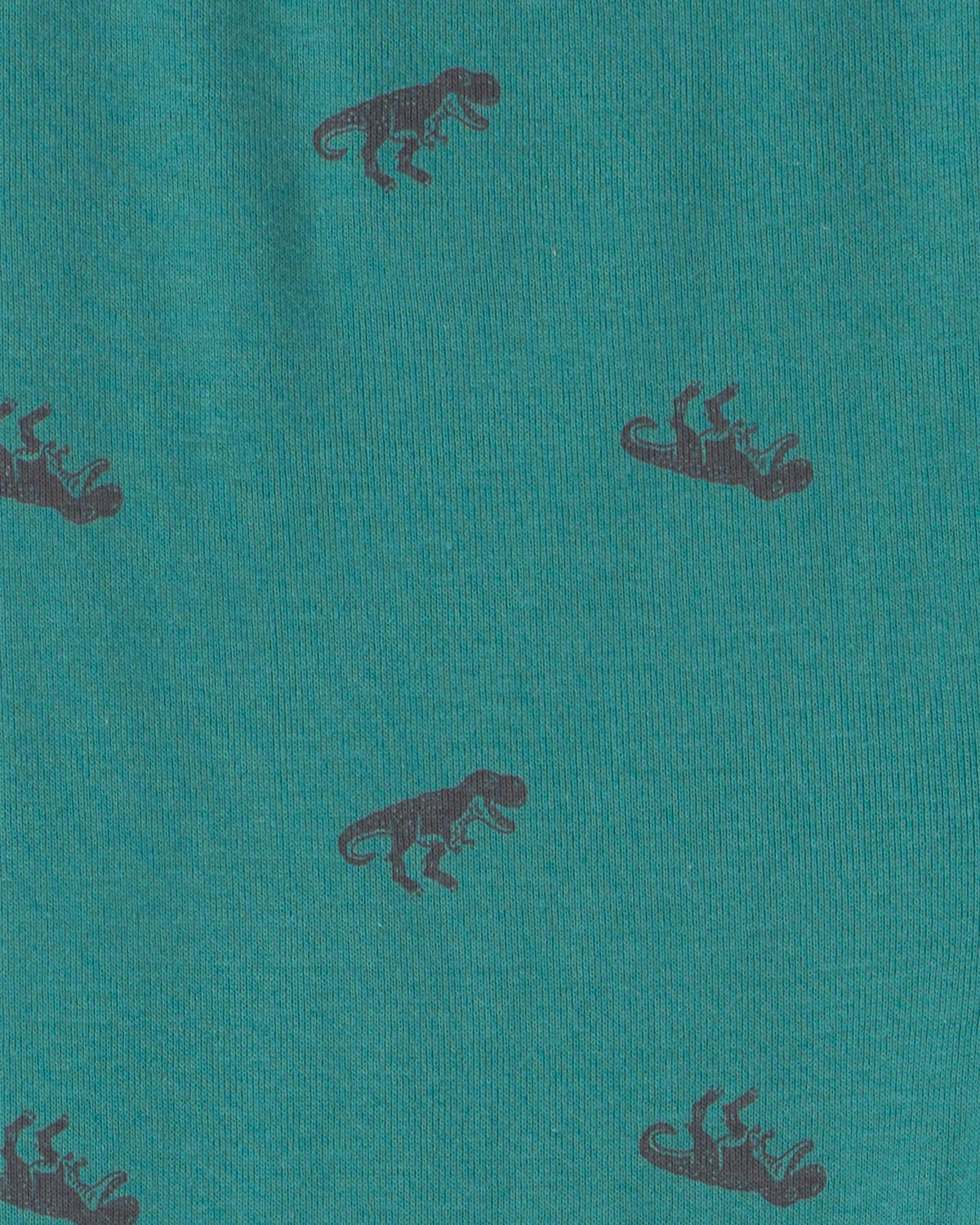 Boys 4-Piece Dinosaur 100% Cotton Snug Fit Pajama Set - Green - Image 3