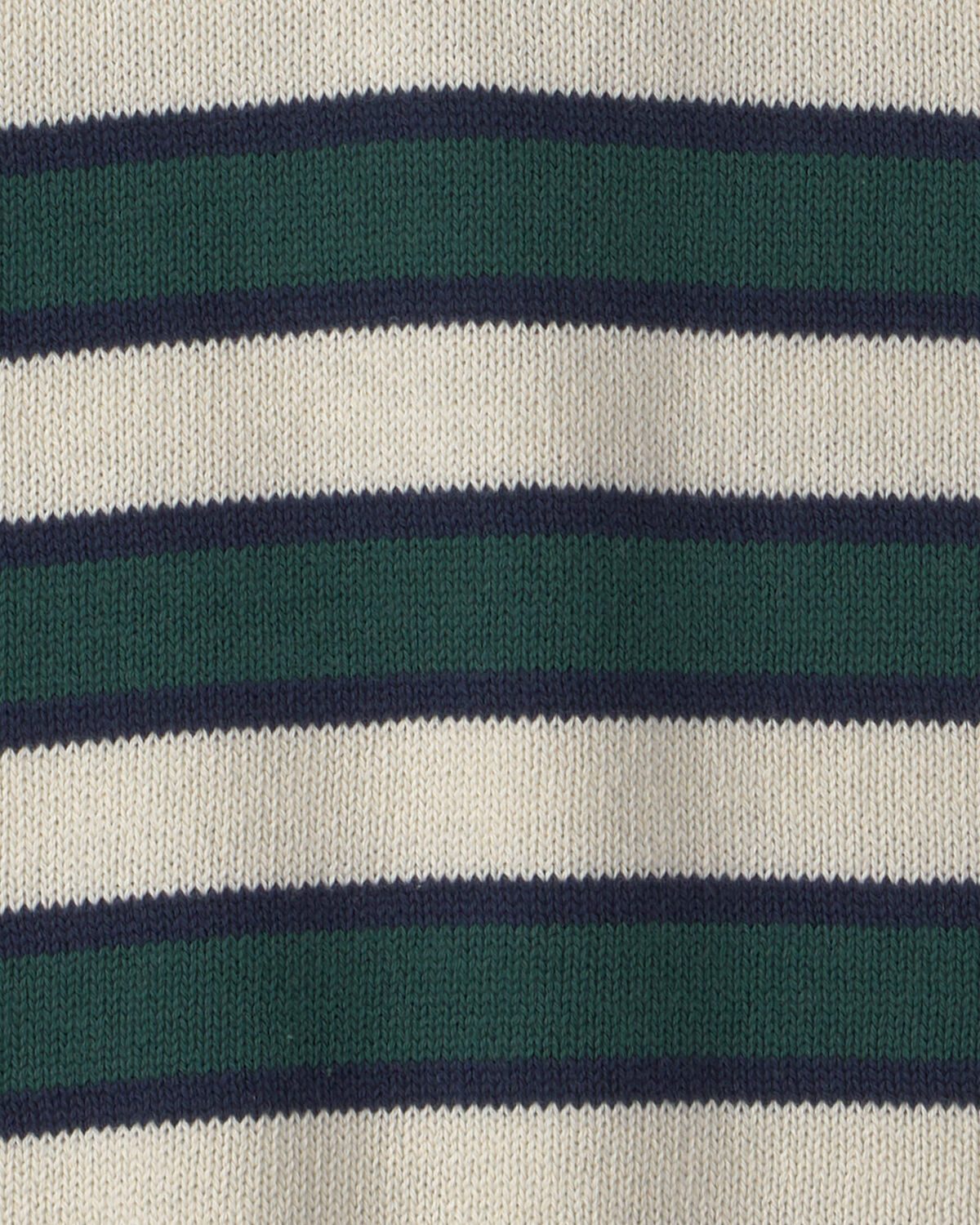 Boys Organic Cotton Sweater Knit Polo in Stripes - Image 3