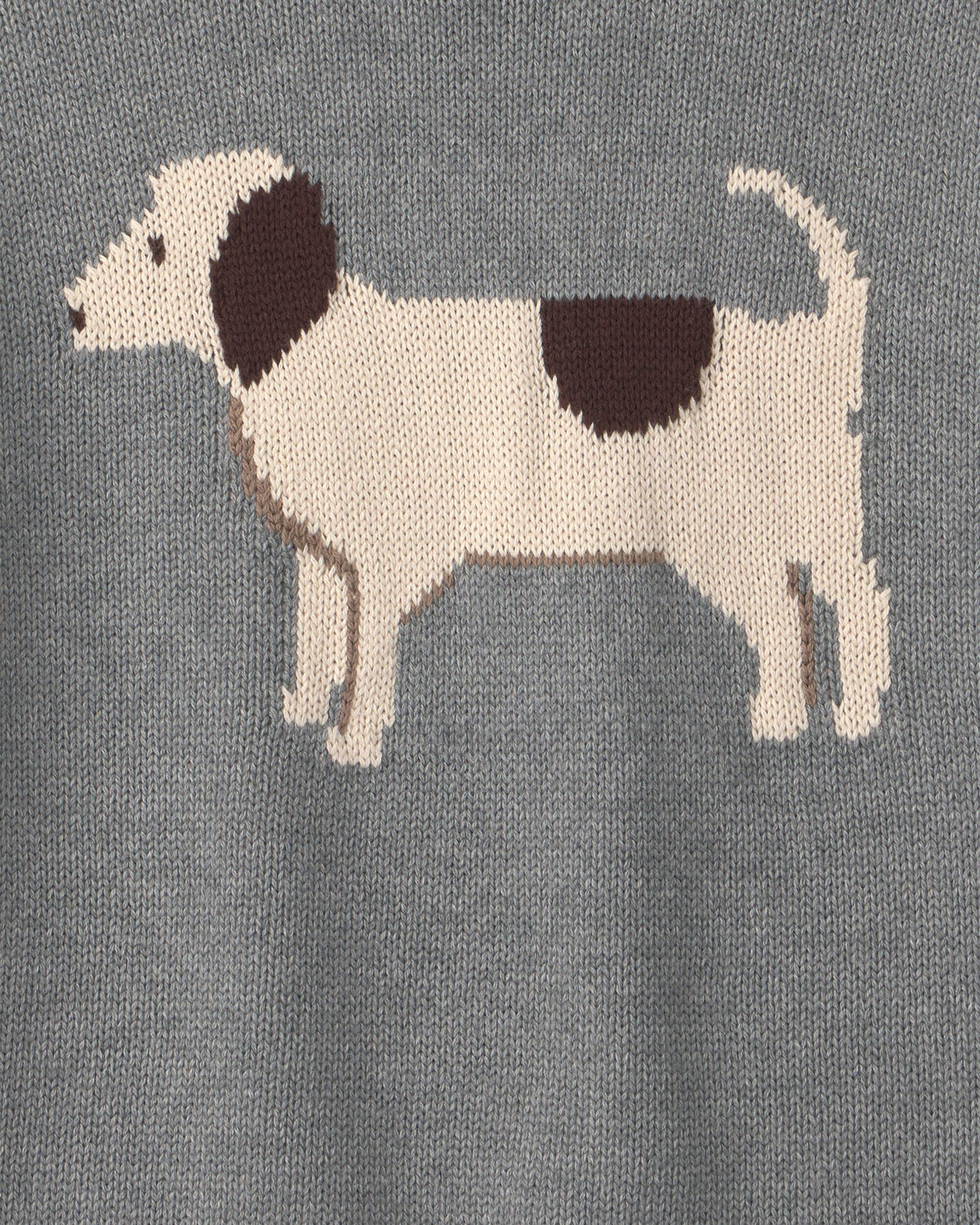 Kids Organic Cotton Horse Sweater Knit Pullover - Image 5