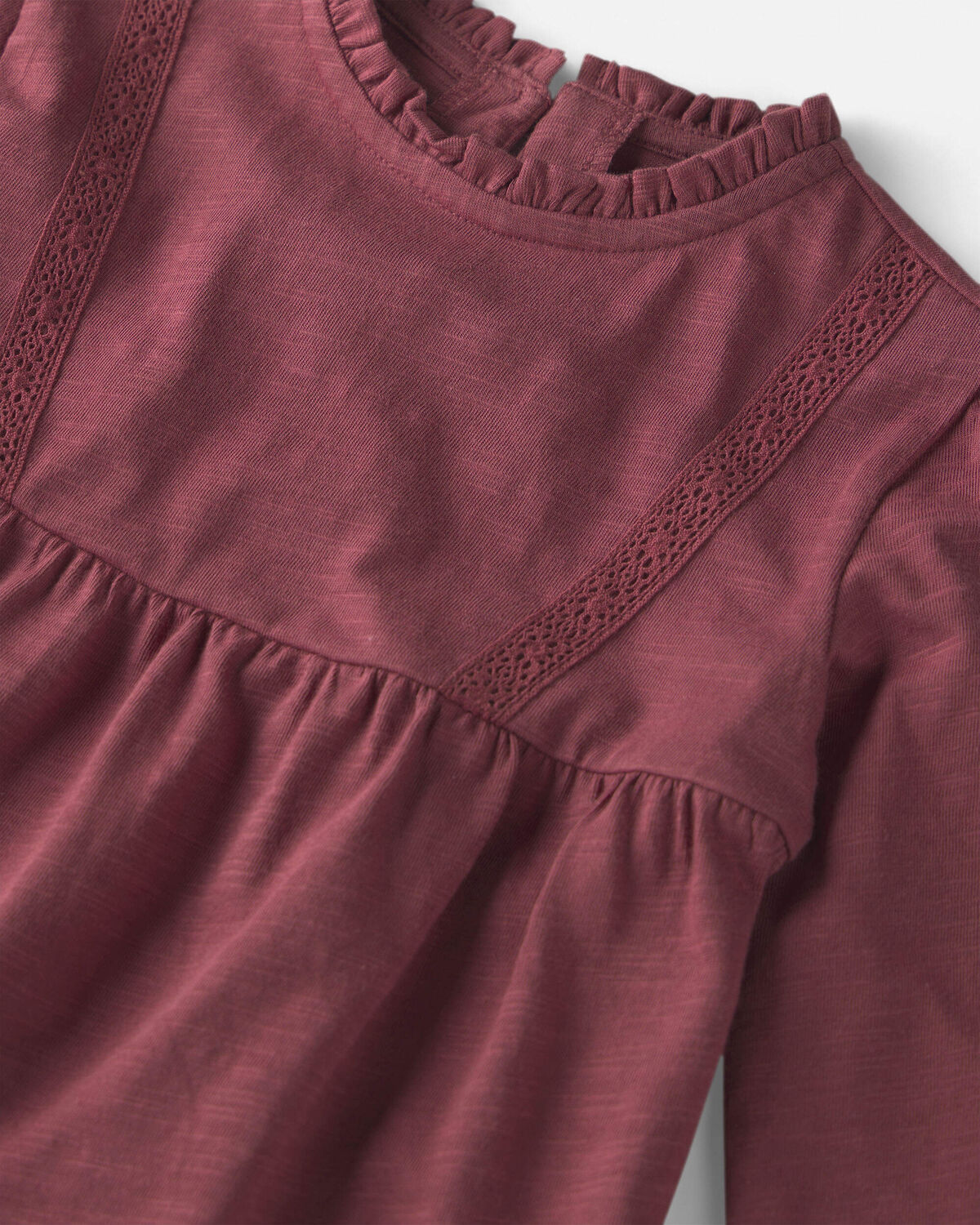 Girls Organic Cotton Peplum Top - Image 2