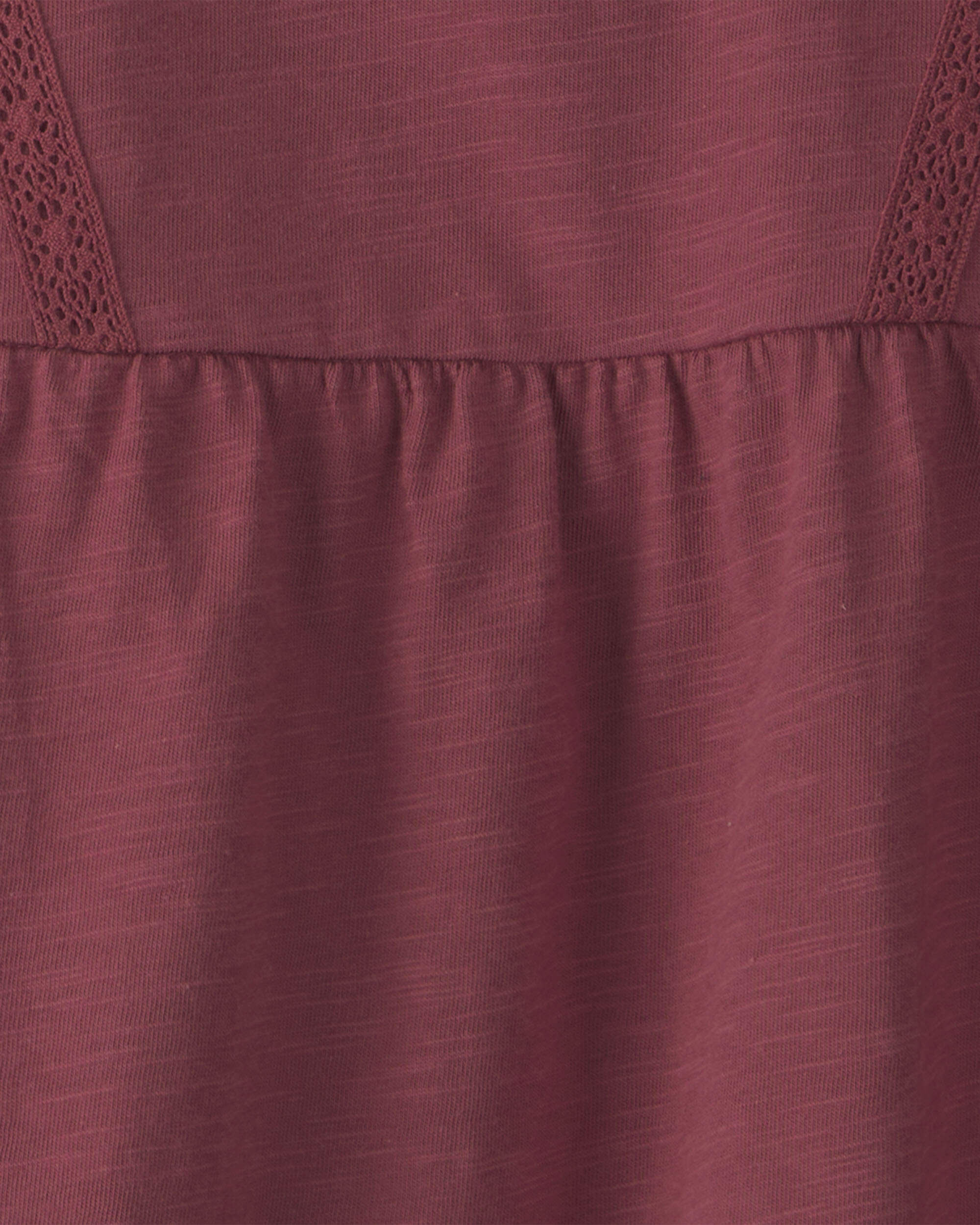 Girls Organic Cotton Embroidered Peplum Top - Image 5