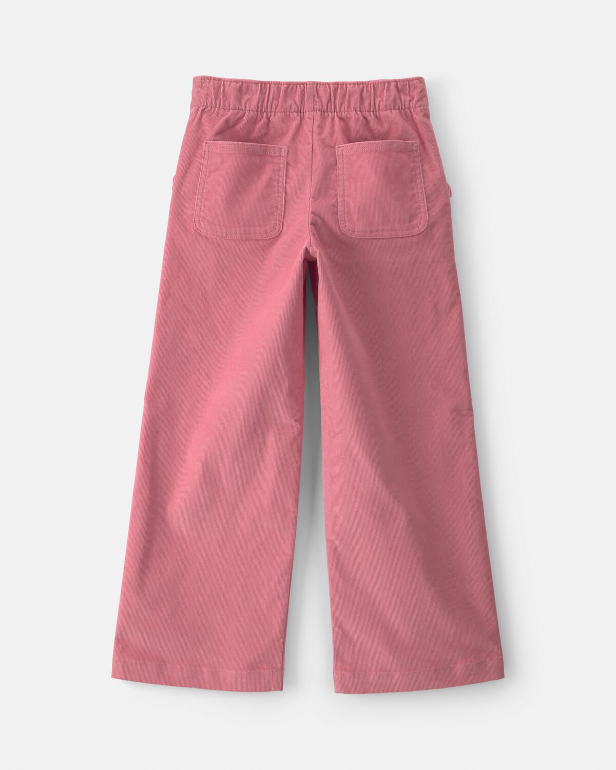 Girls Corduroy Wide-Leg Pants - Pink - Image 2