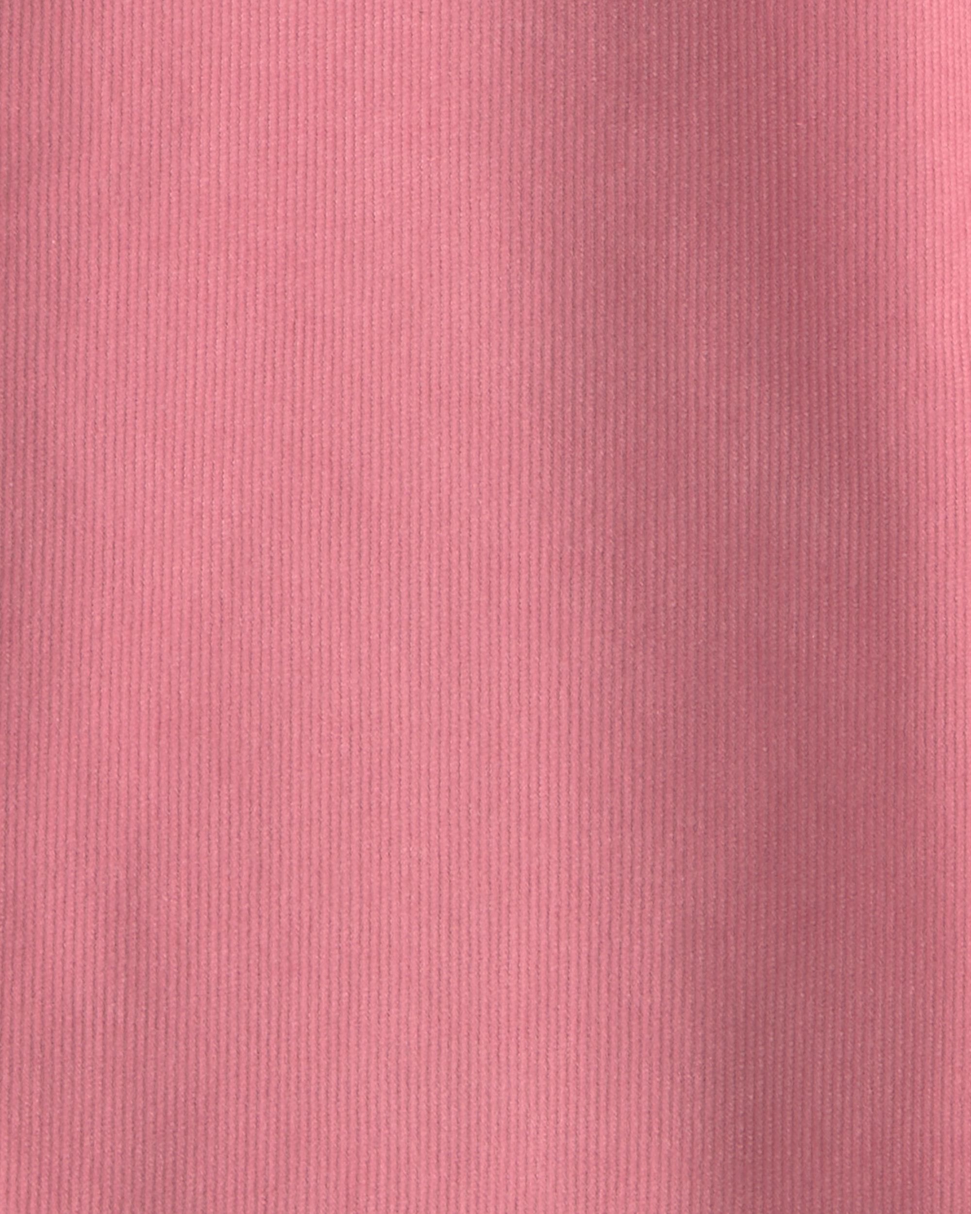 Girls Corduroy Wide-Leg Pants - Pink - Image 4