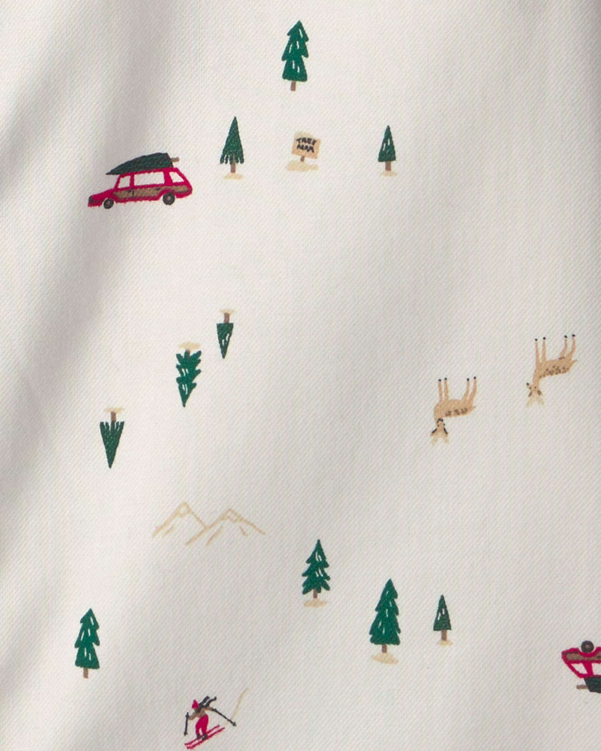 Boys Winter Long-Sleeve Button-Down Shirt - Cream - Image 3