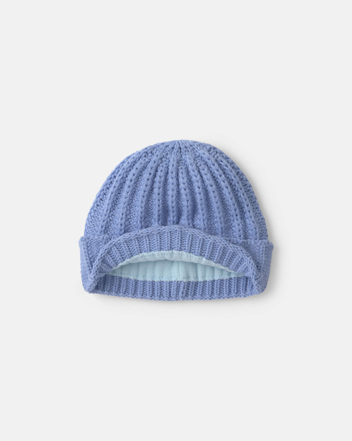 Girls Ribbed Beanie - Purple - Image 2